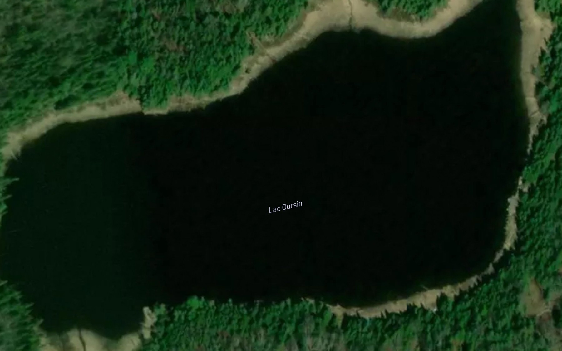 Satellite map of the Lac Oursin
