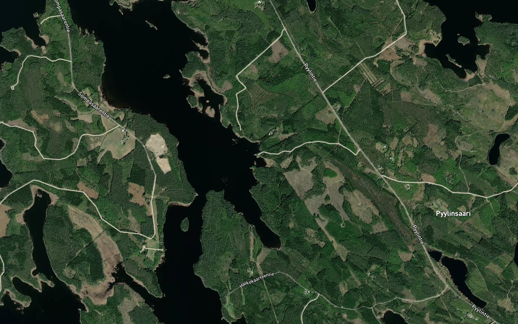 Satellite map of the Kaatiolahti