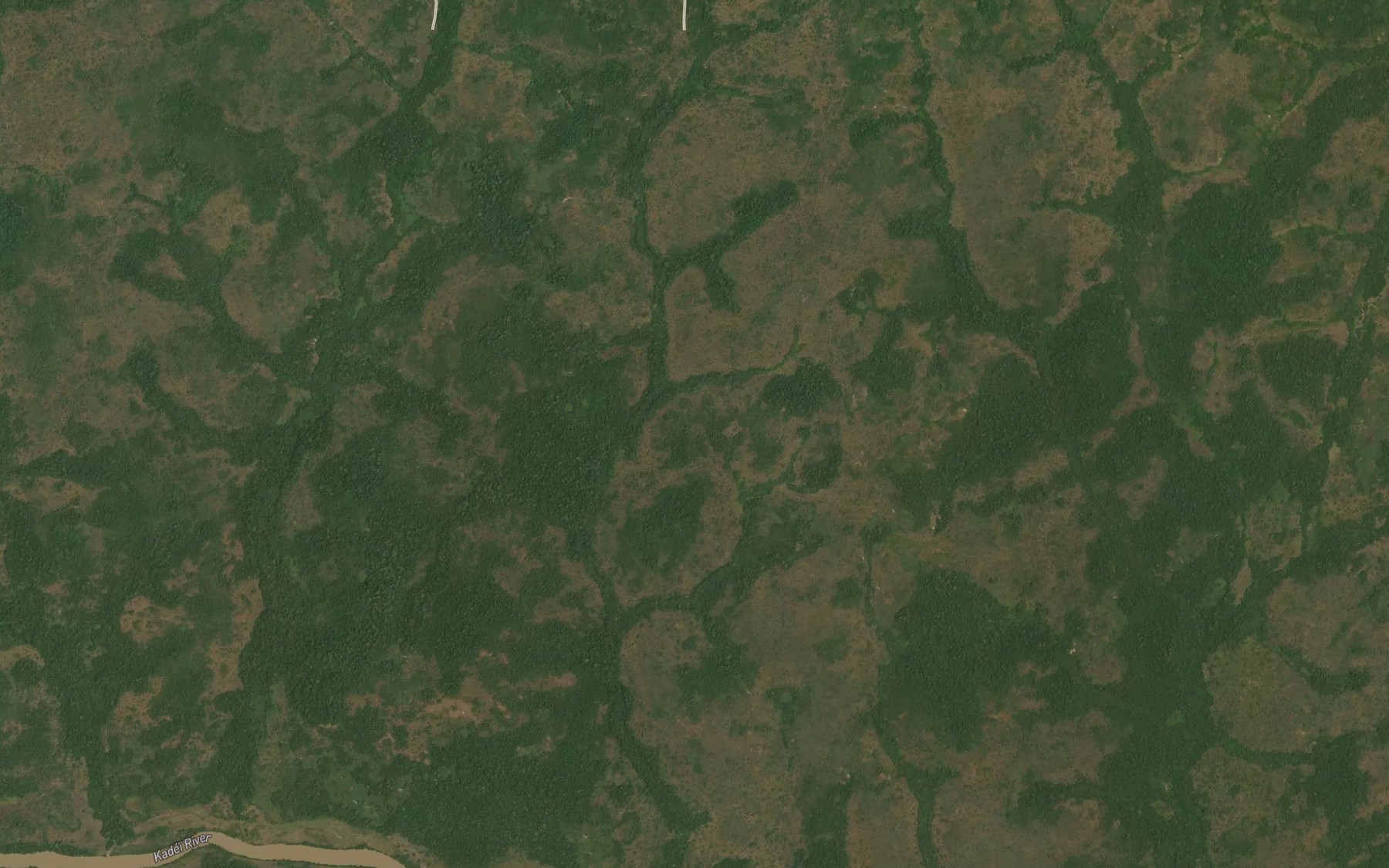 Satellite map of the Kambe