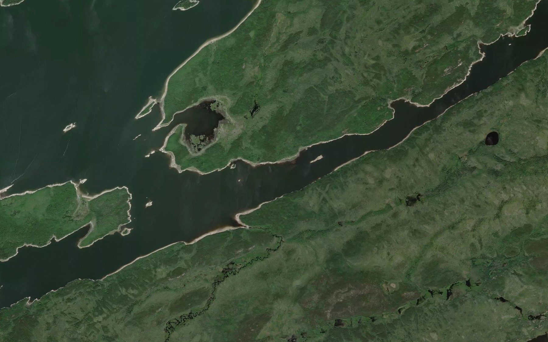 Satellite map of the Richard Smith Bay