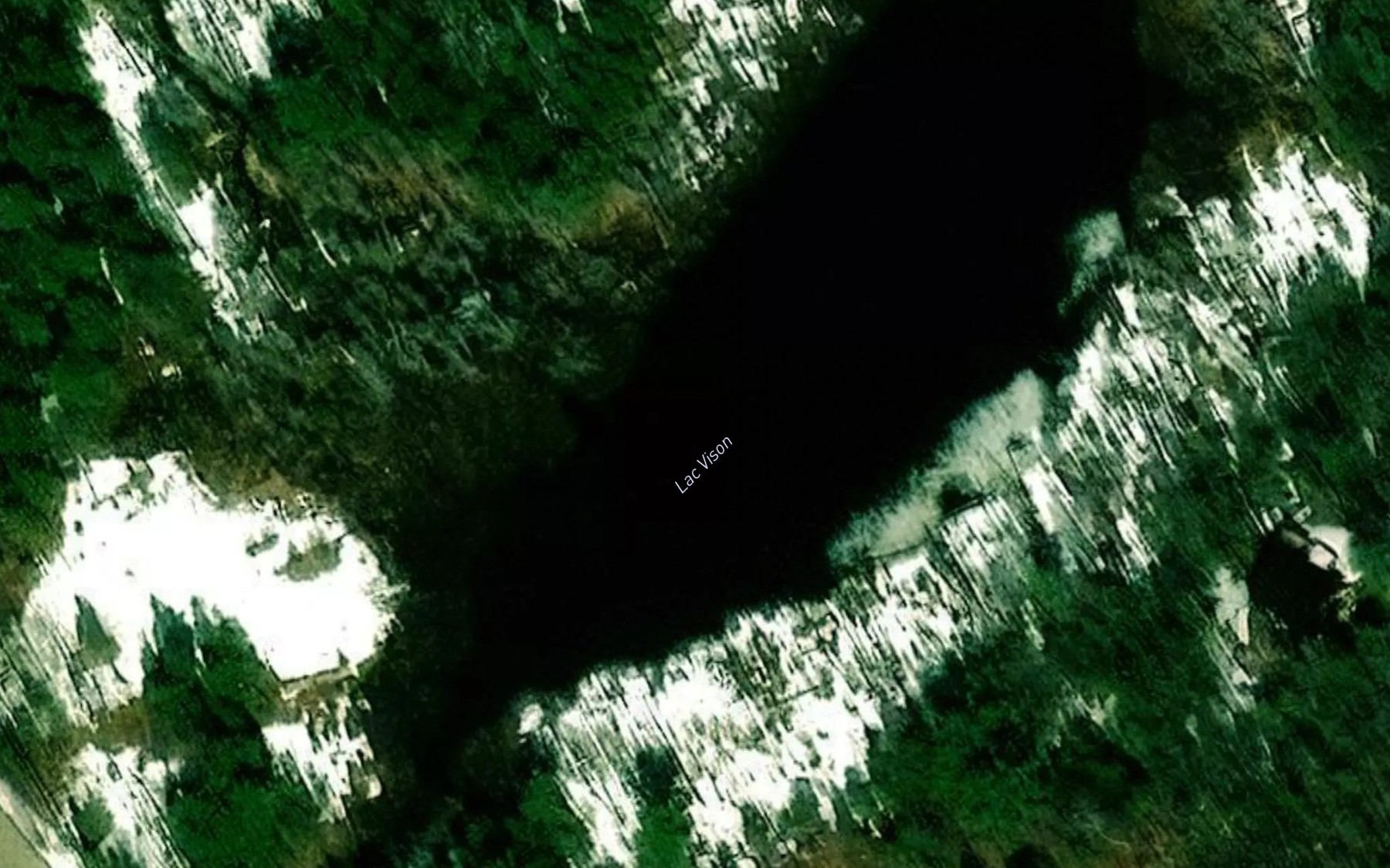 Satellite map of the Lac Vison