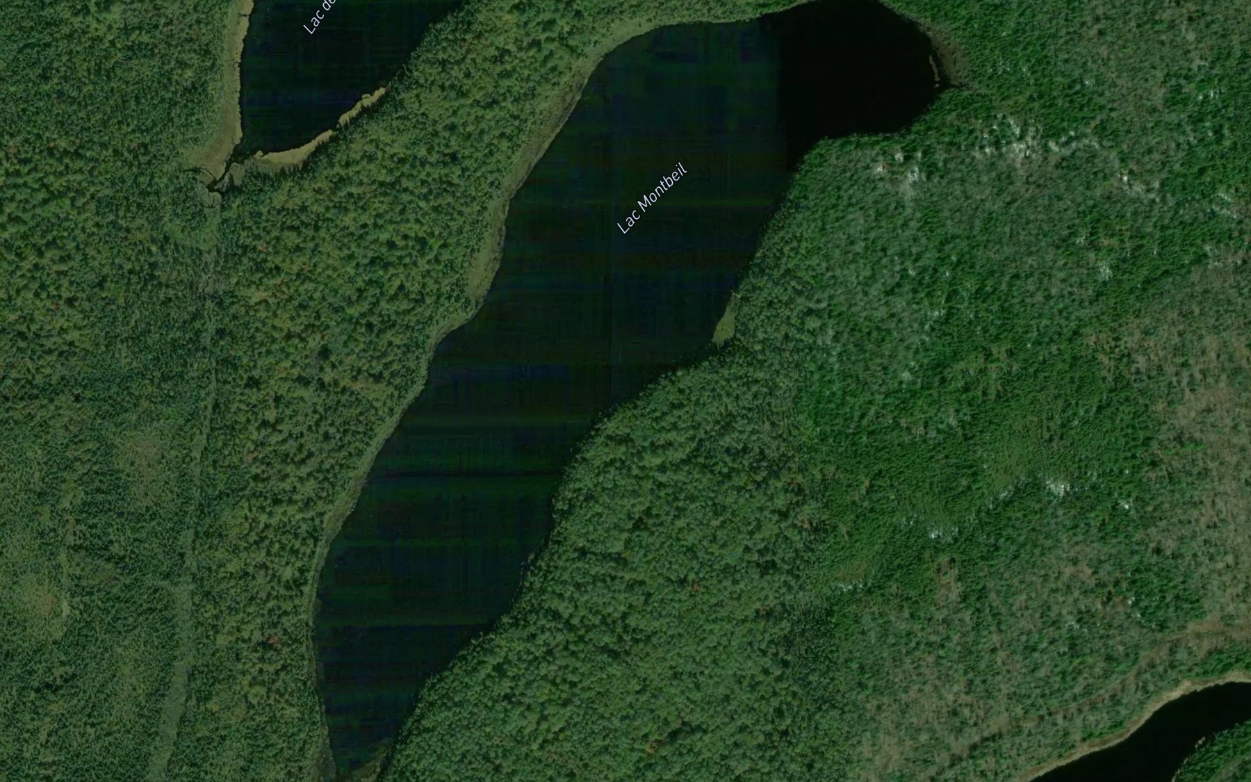 Satellite map of the Lac Montbeil