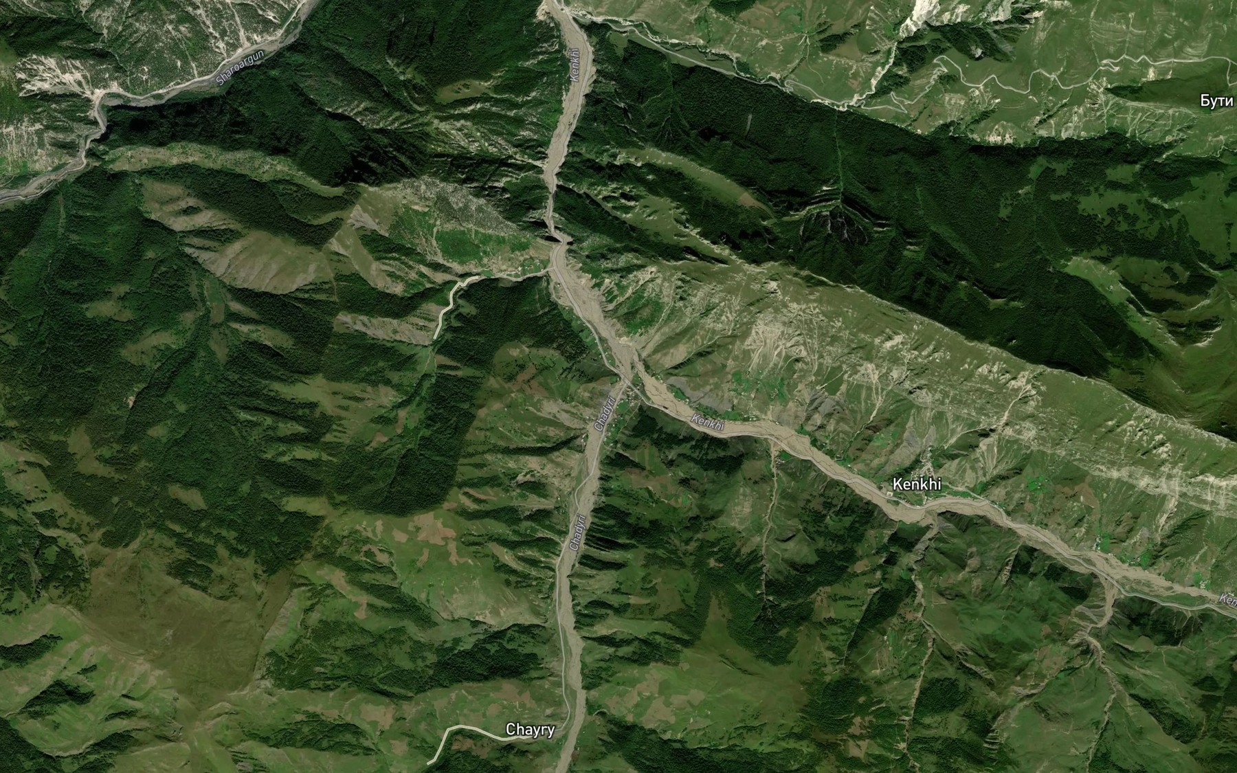 Satellite map of the Chadyri
