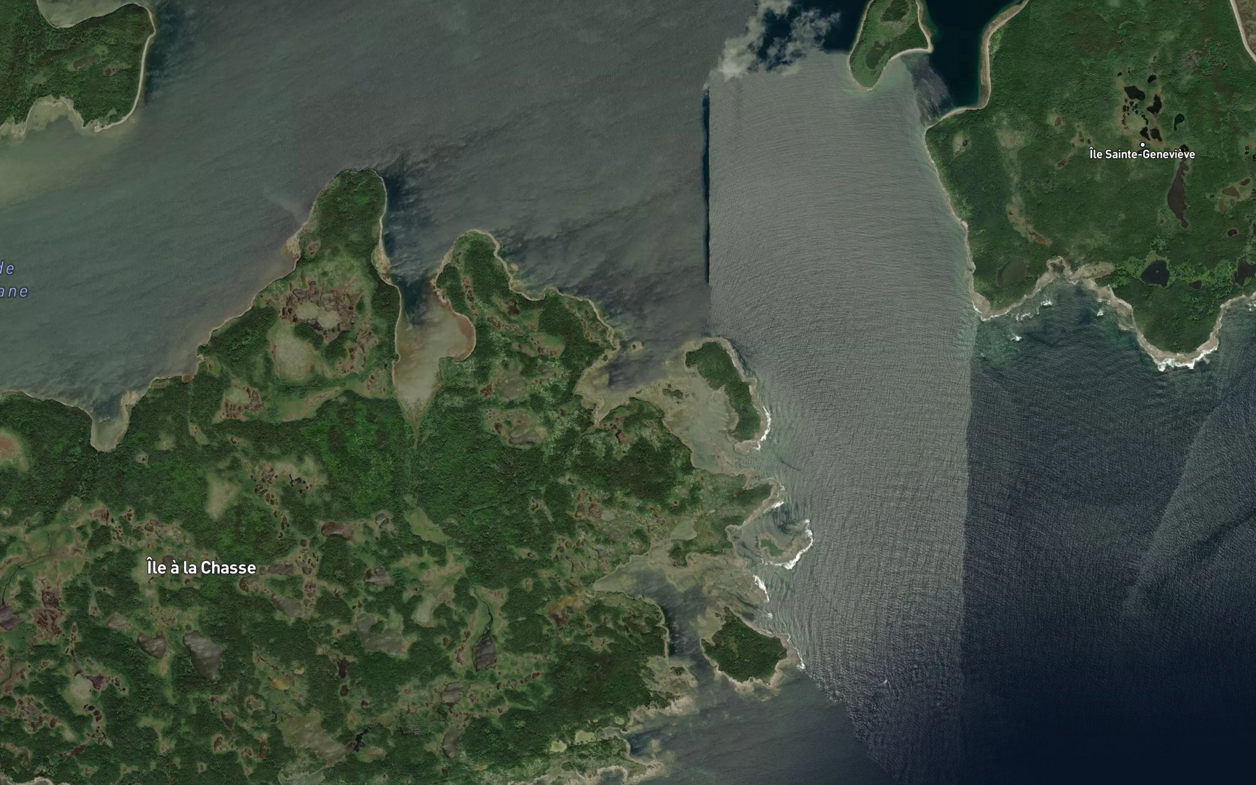Satellite map of the Barachois a Scherrer