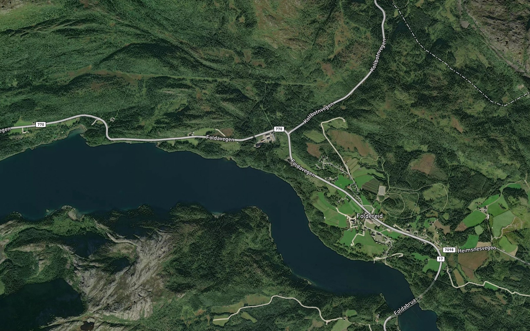 Satellite map of the Litlaa