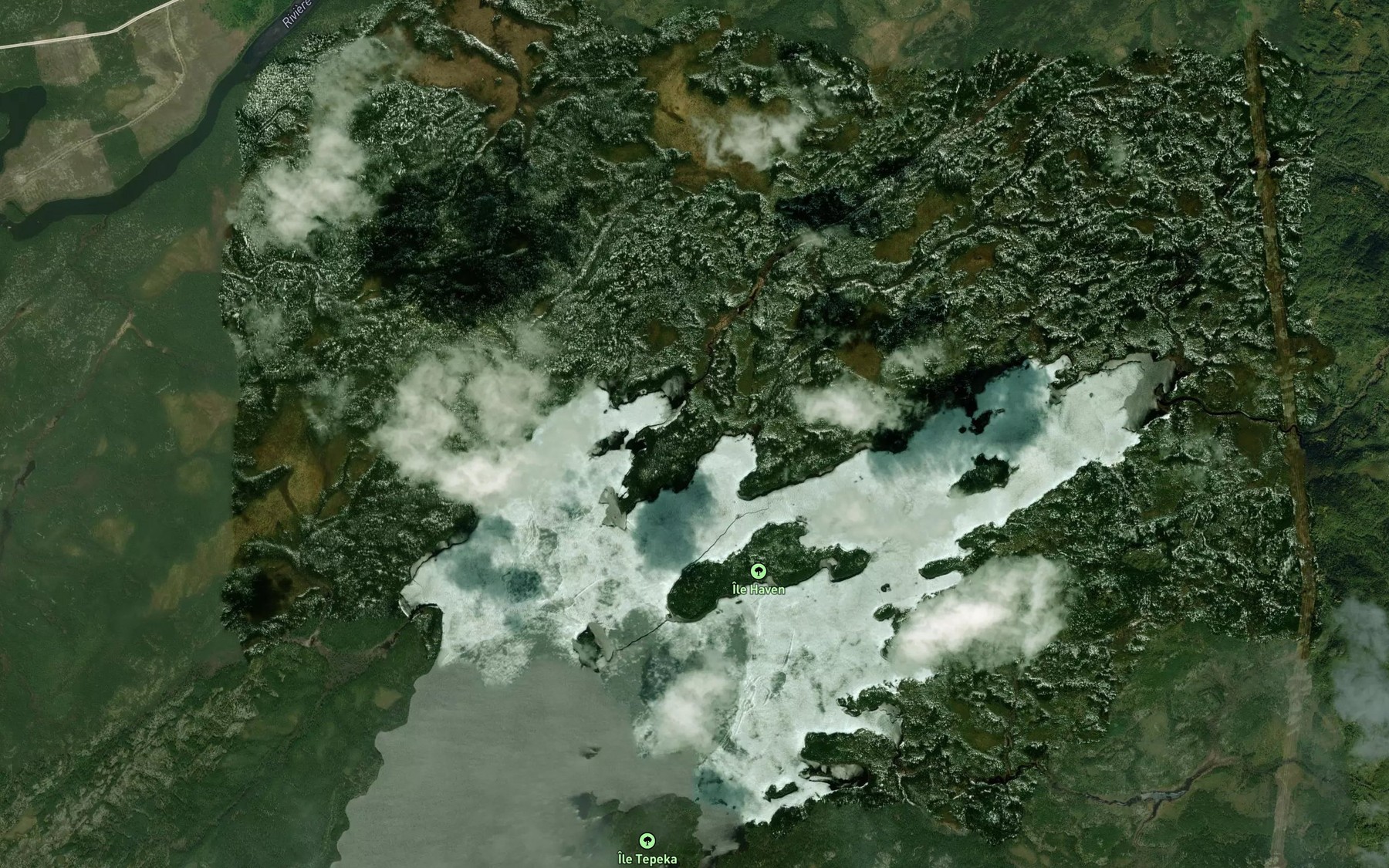 Satellite map of the Baie Cheeman