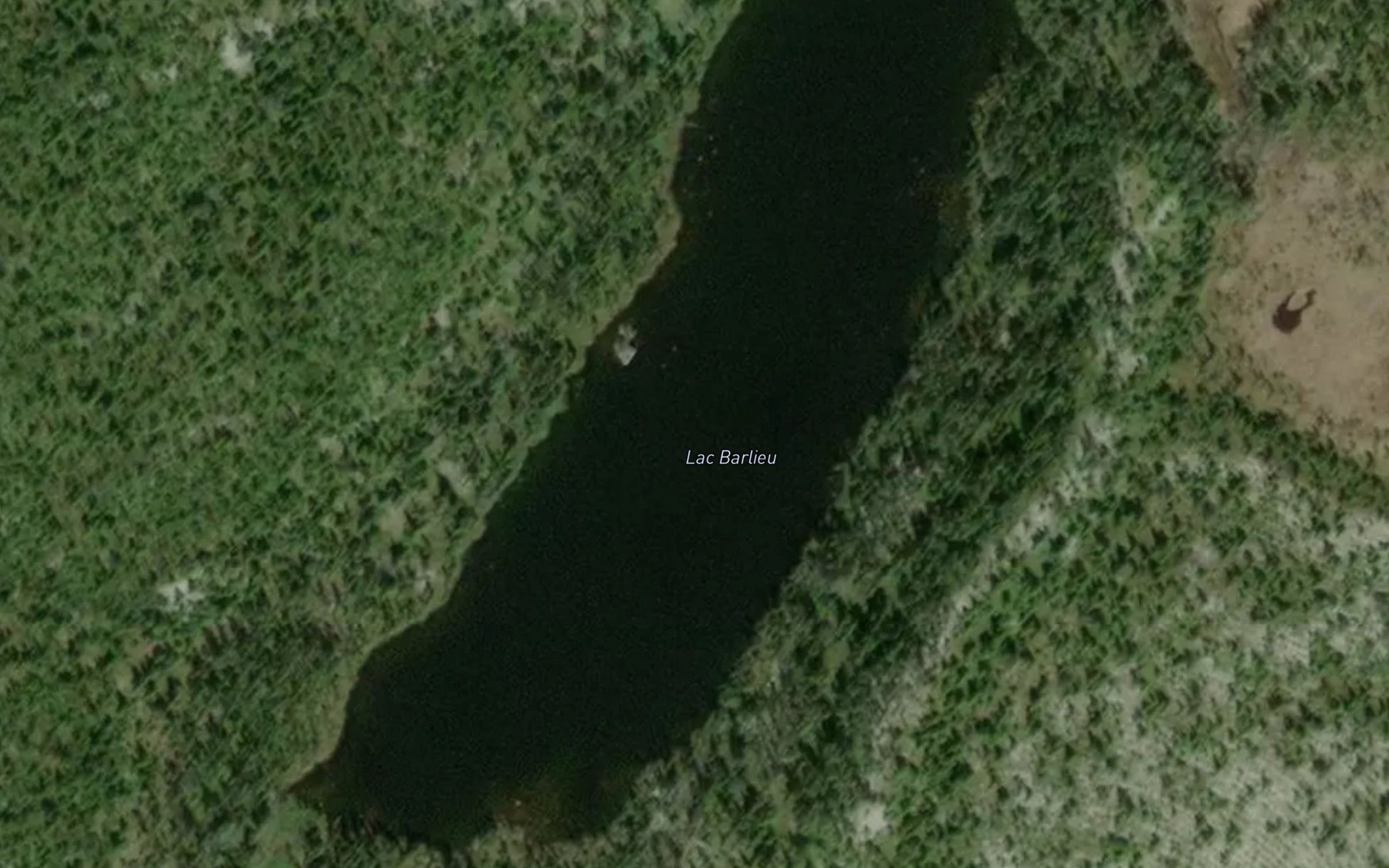 Satellite map of the Lac Barlieu