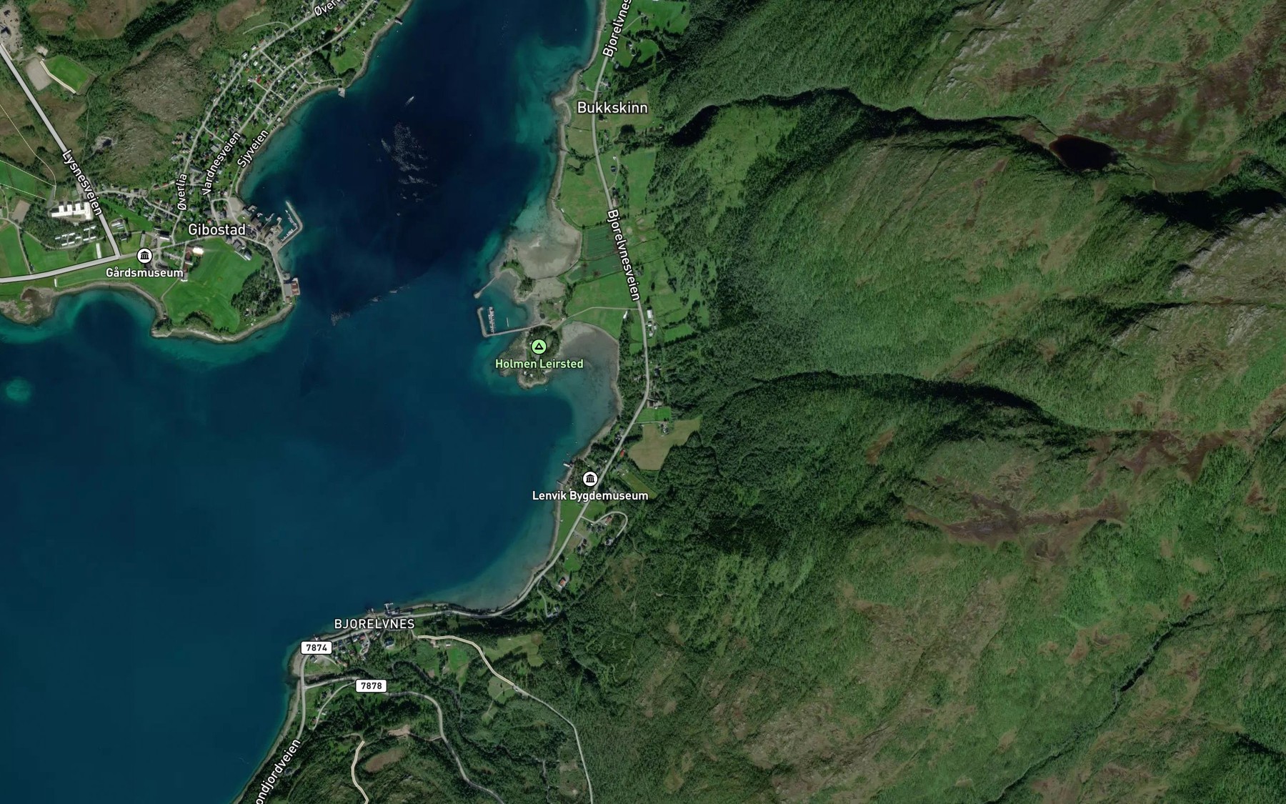Satellite map of the Durmalselva