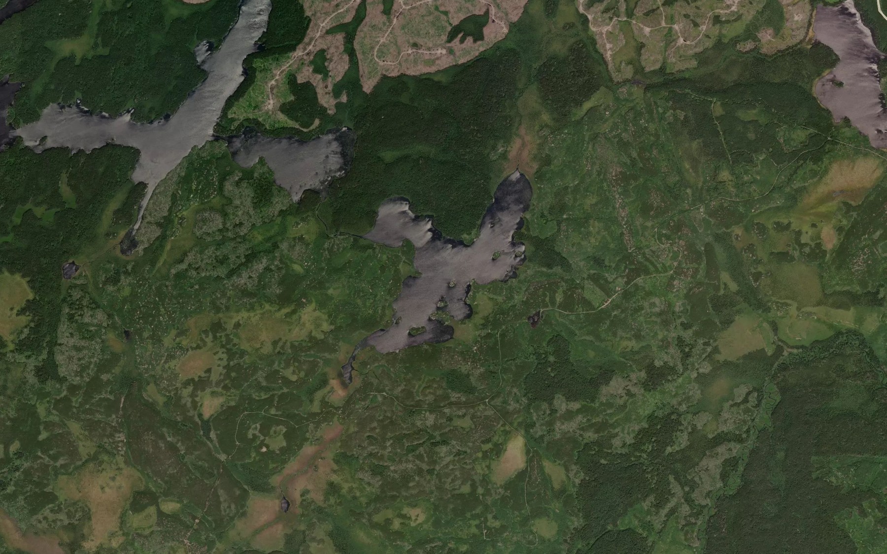 Satellite map of the MacMaster Lake