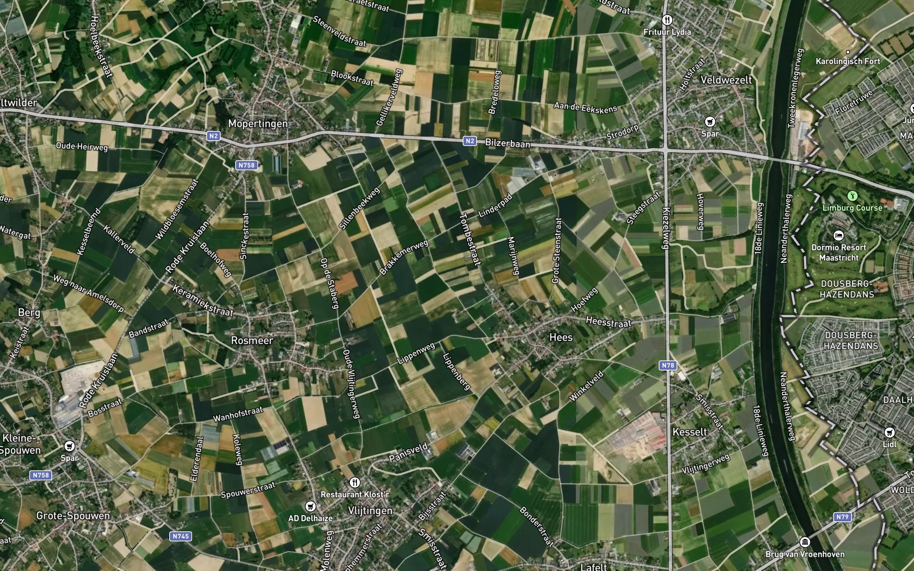Satellite map of the Weierkenbeek