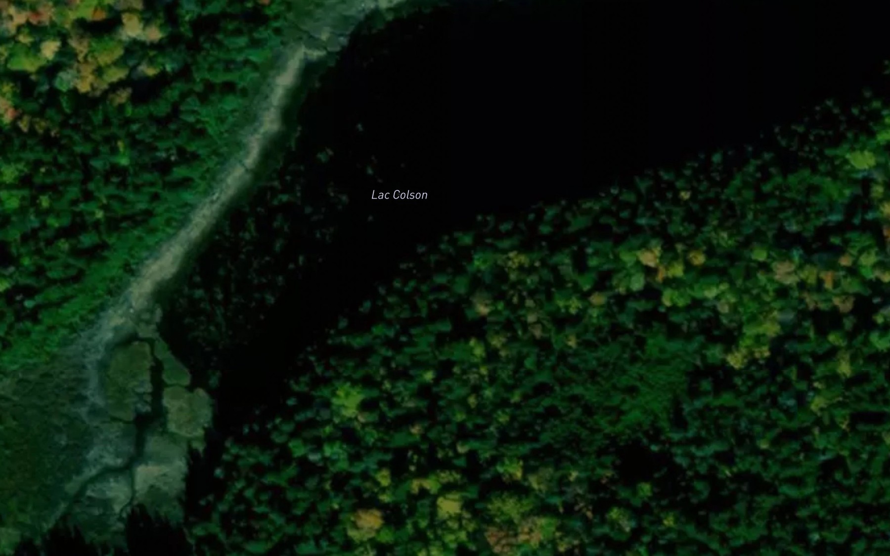 Satellite map of the Lac Colson