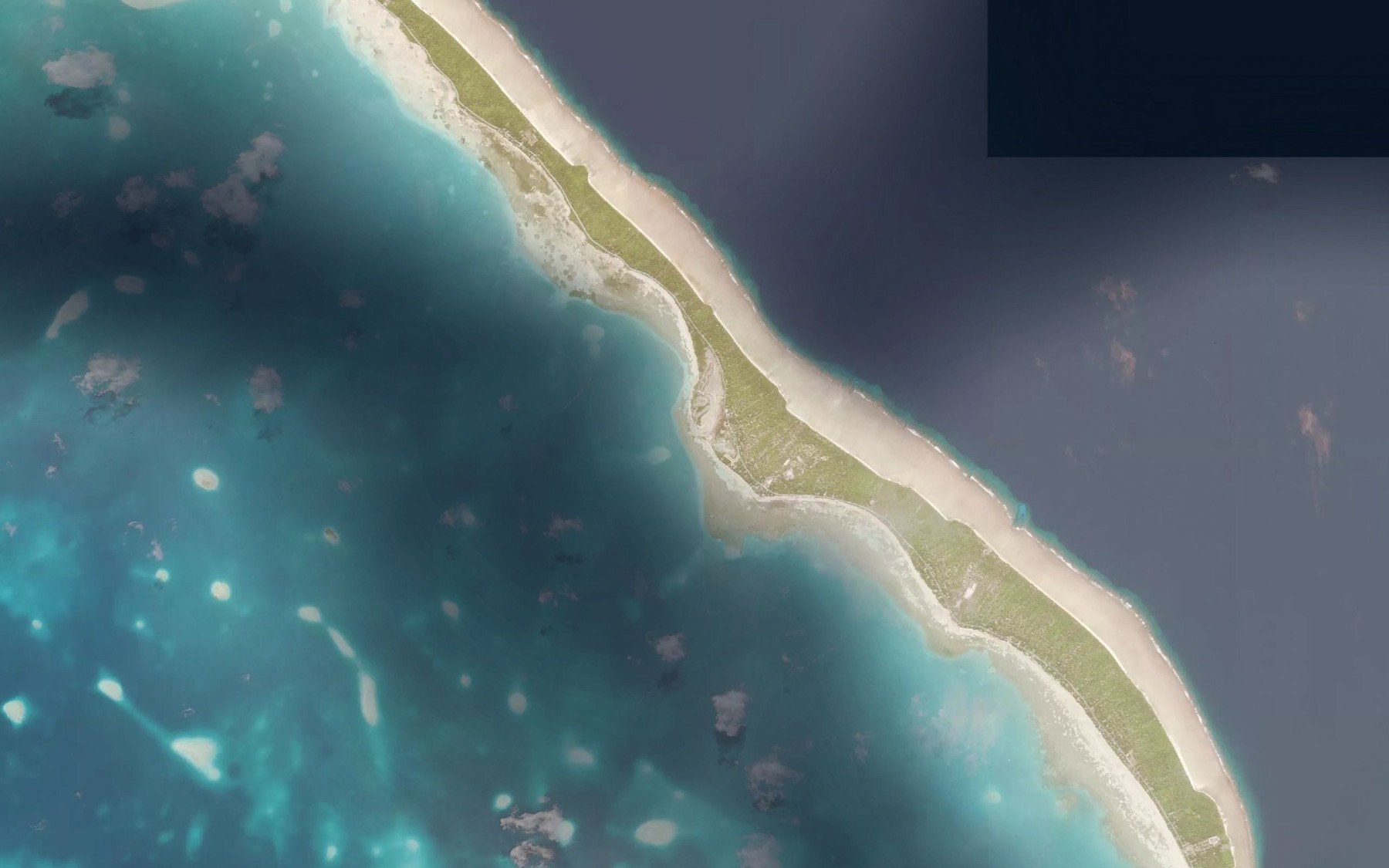 Satellite map of the Recent Lagoon Saltwater Inlet