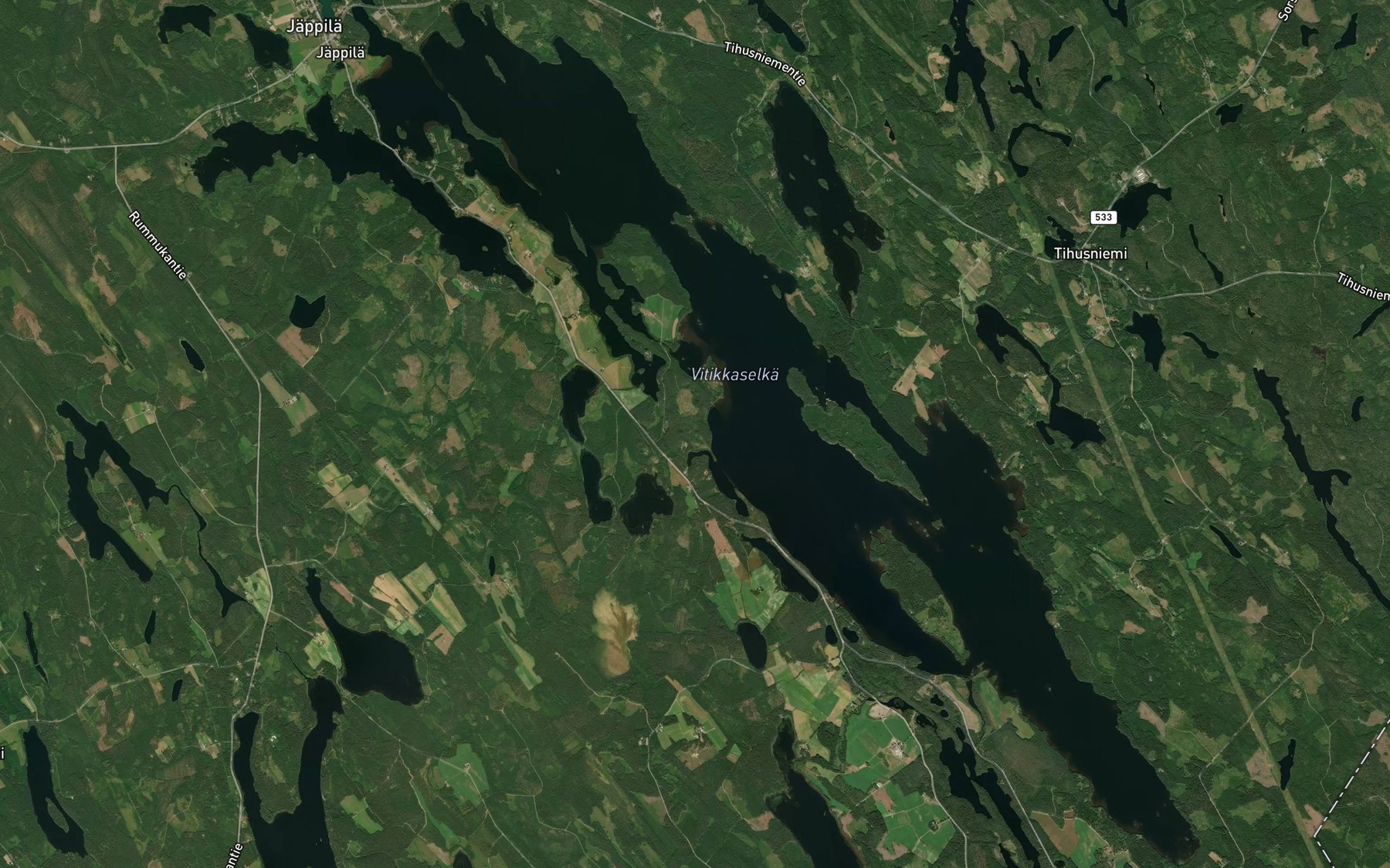 Satellite map of the Pohjoisselka