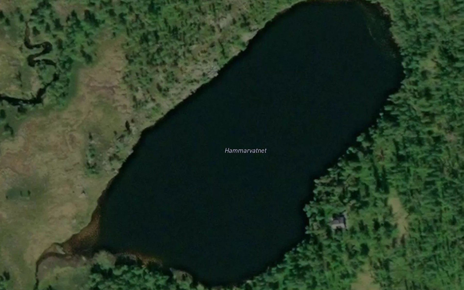 Satellite map of the Hammarvatnet