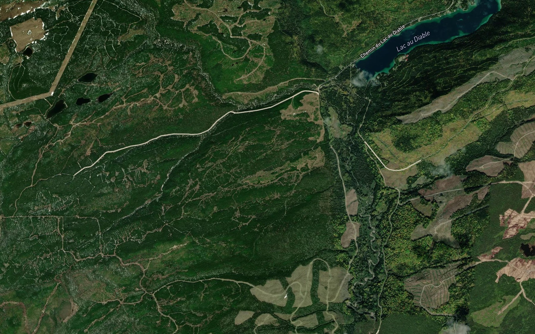 Satellite map of the Coulee a Arthur-Gagnon