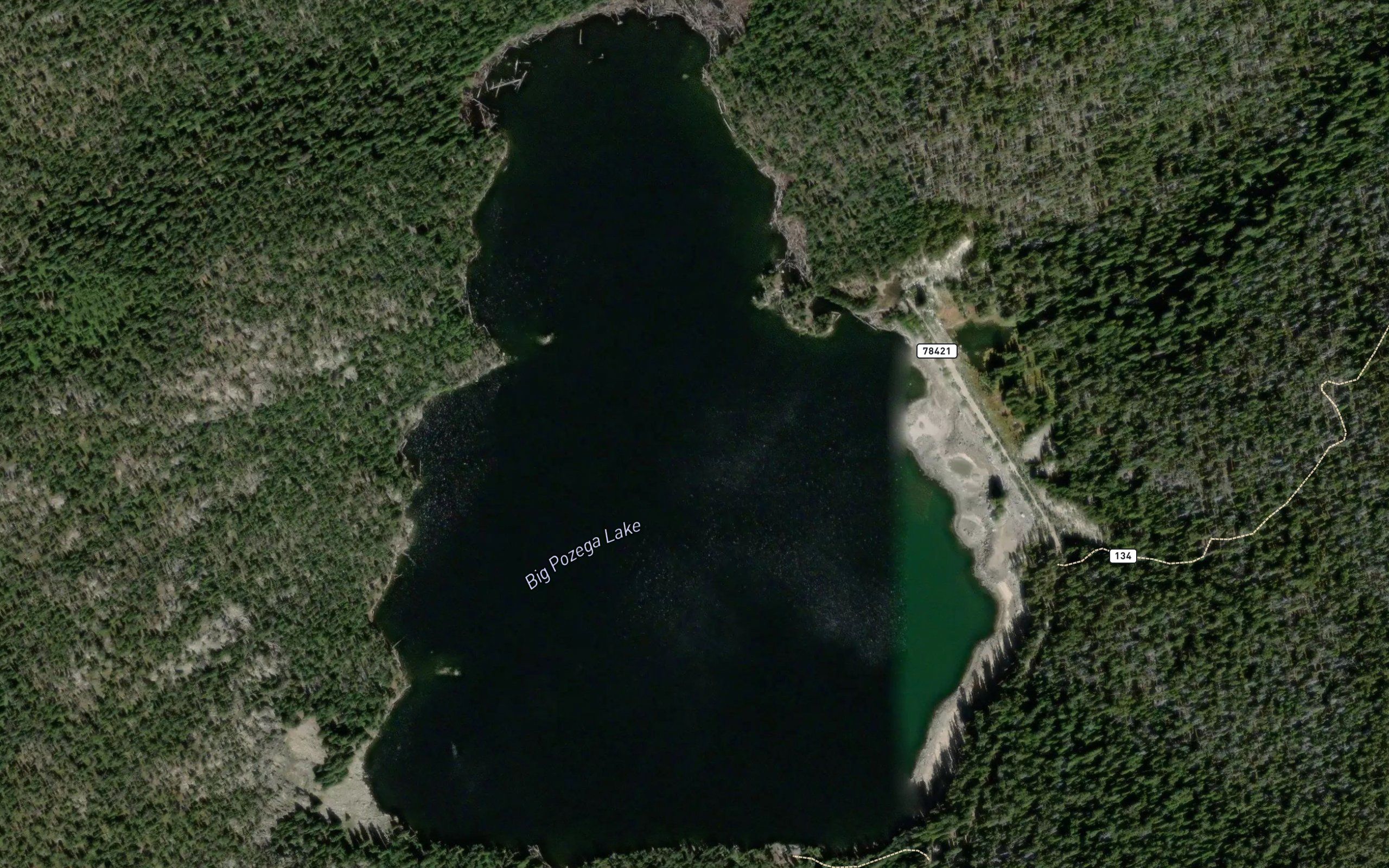 Big Pozega Lake