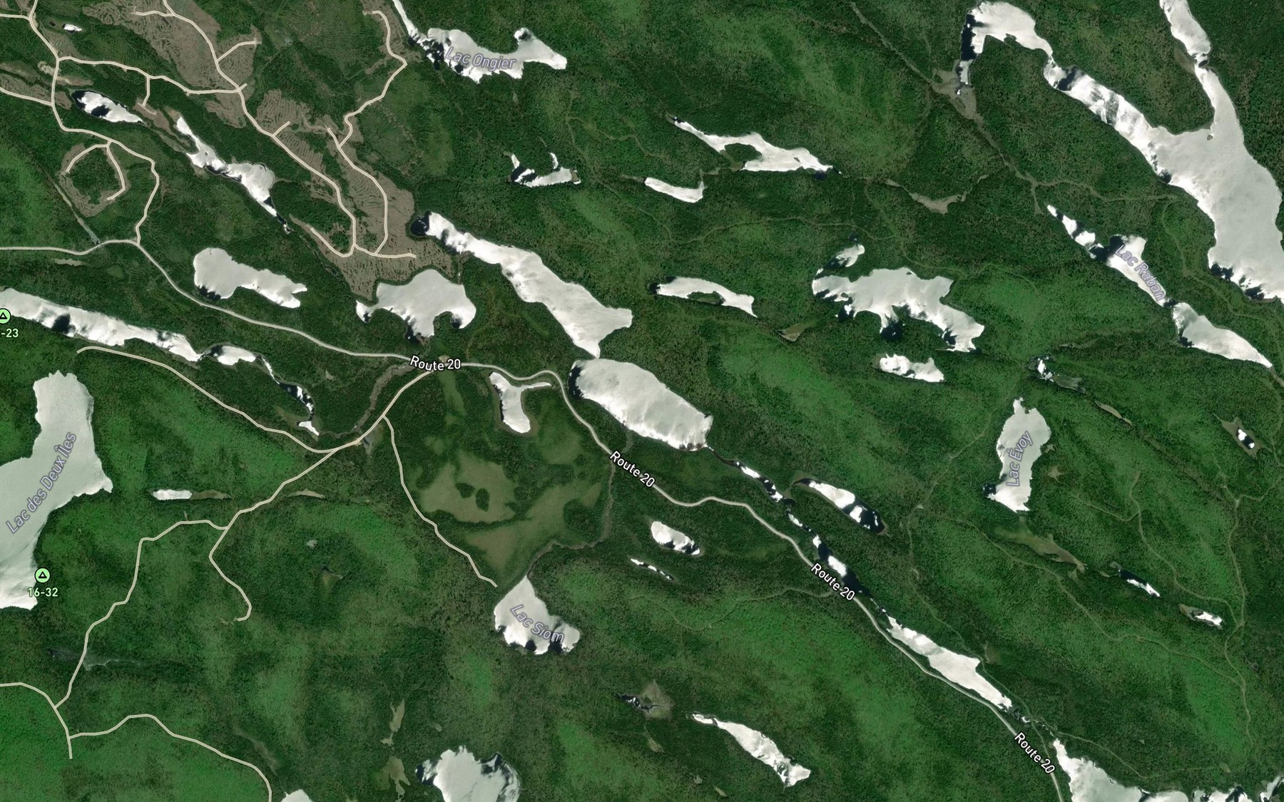 Satellite map of the Lac Gaas