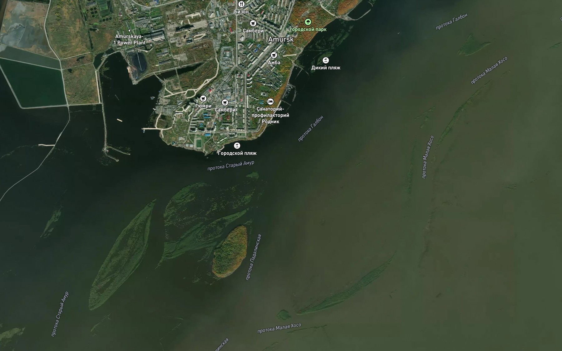 Satellite map of the Protoka Galbon