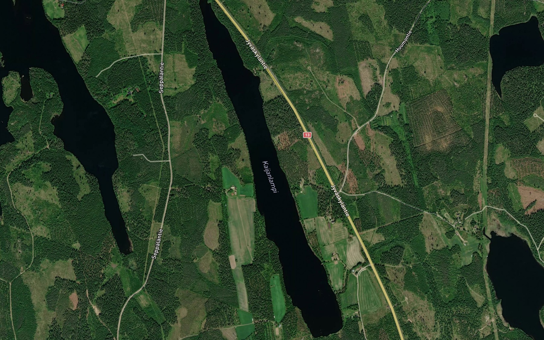 Satellite map of the Kaijanlampi