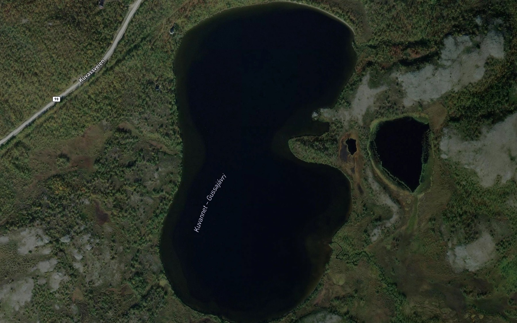 Satellite map of the Kuvannet