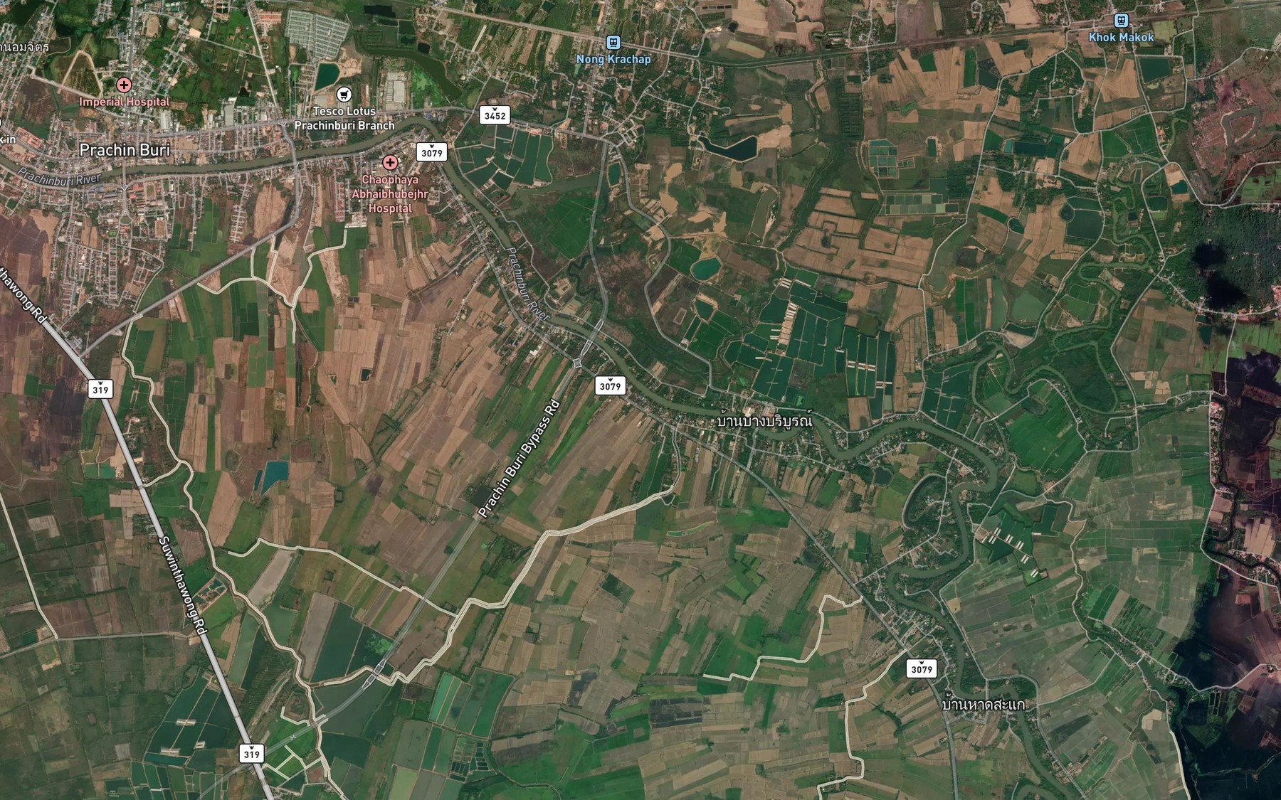 Satellite map of the Khlong Bang Hoi