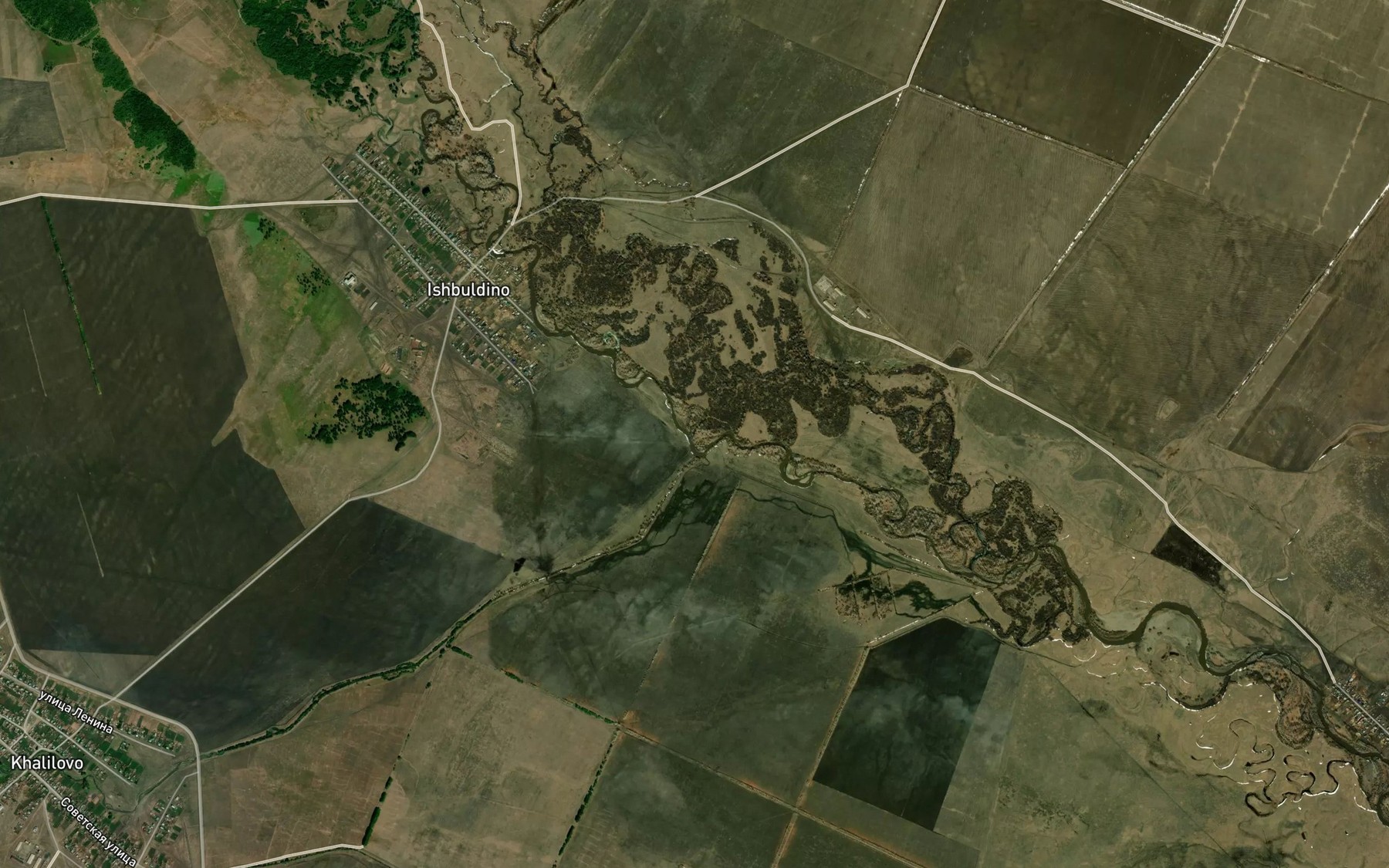 Satellite map of the Daryvdy
