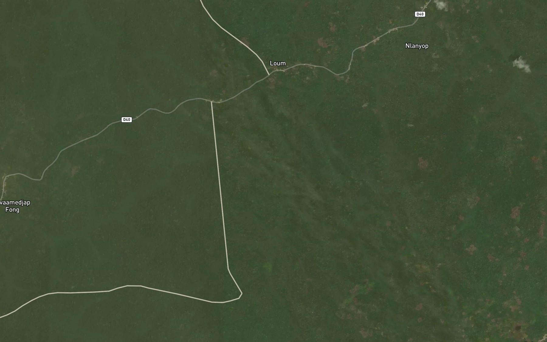 Satellite map of the Bikobo