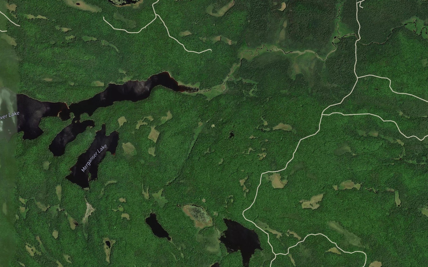Satellite map of the Wabimimi Creek