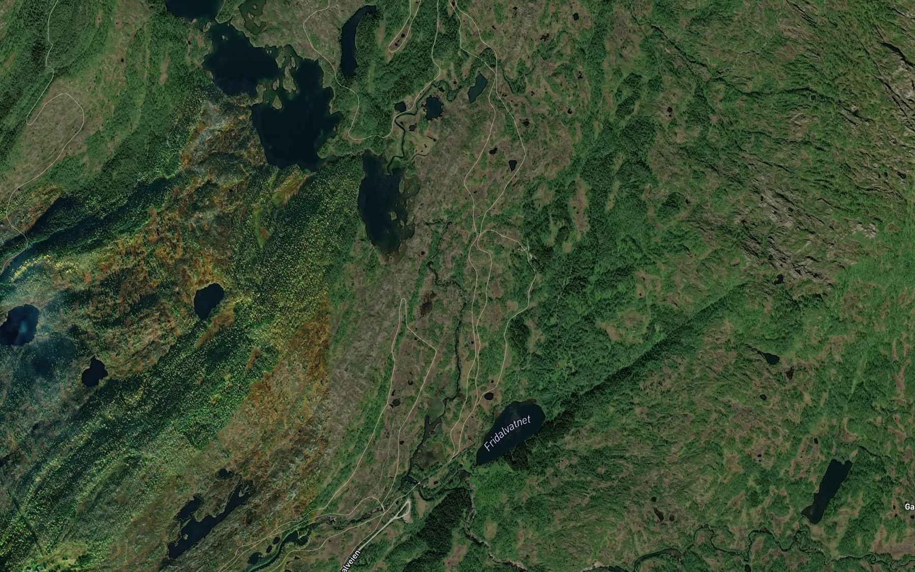 Satellite map of the Molnfossen