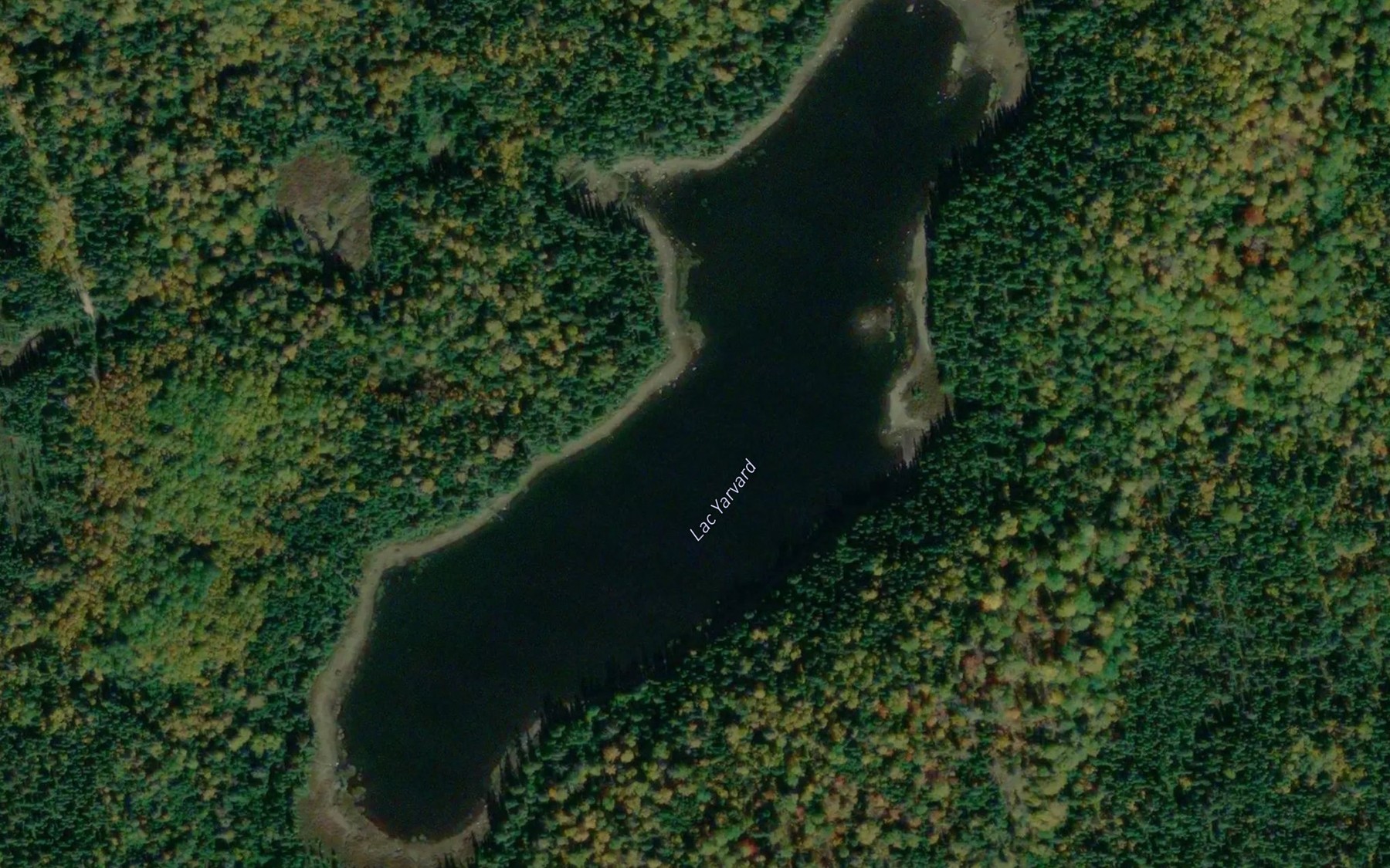 Satellite map of the Lac Yarvard