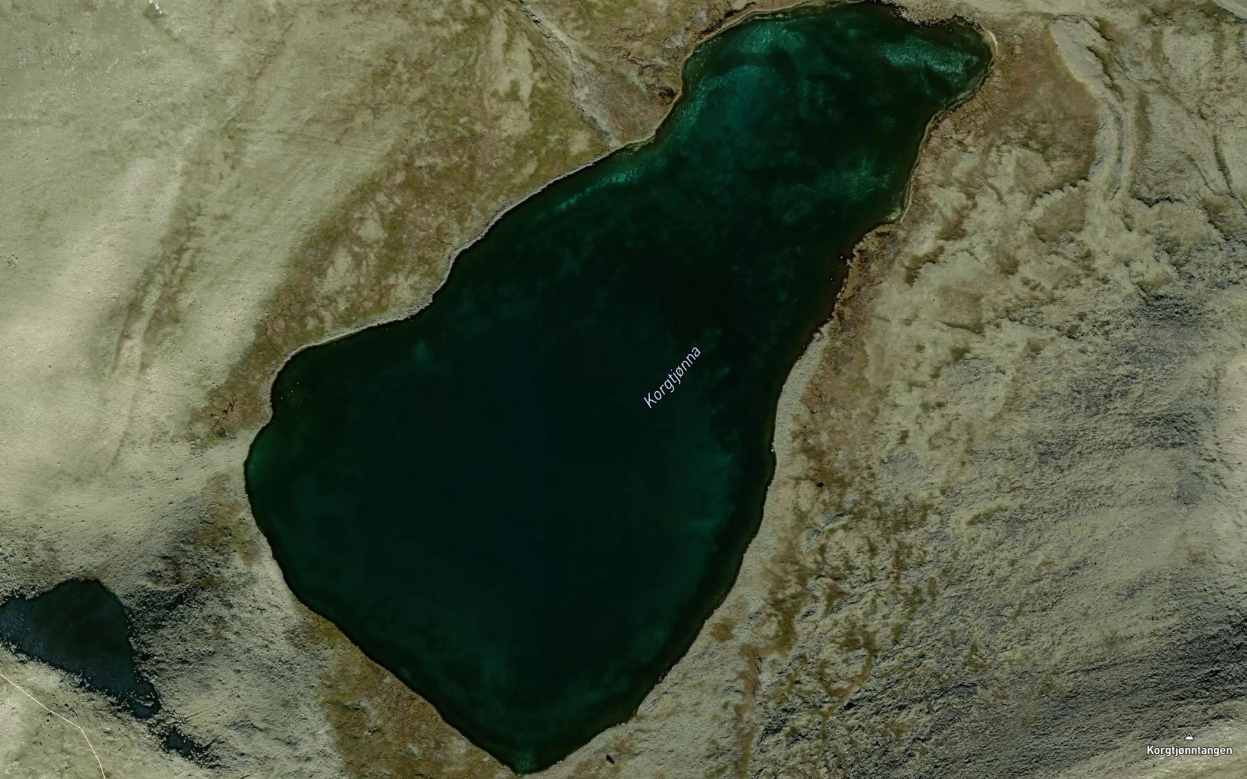 Satellite map of the Korgtjorna