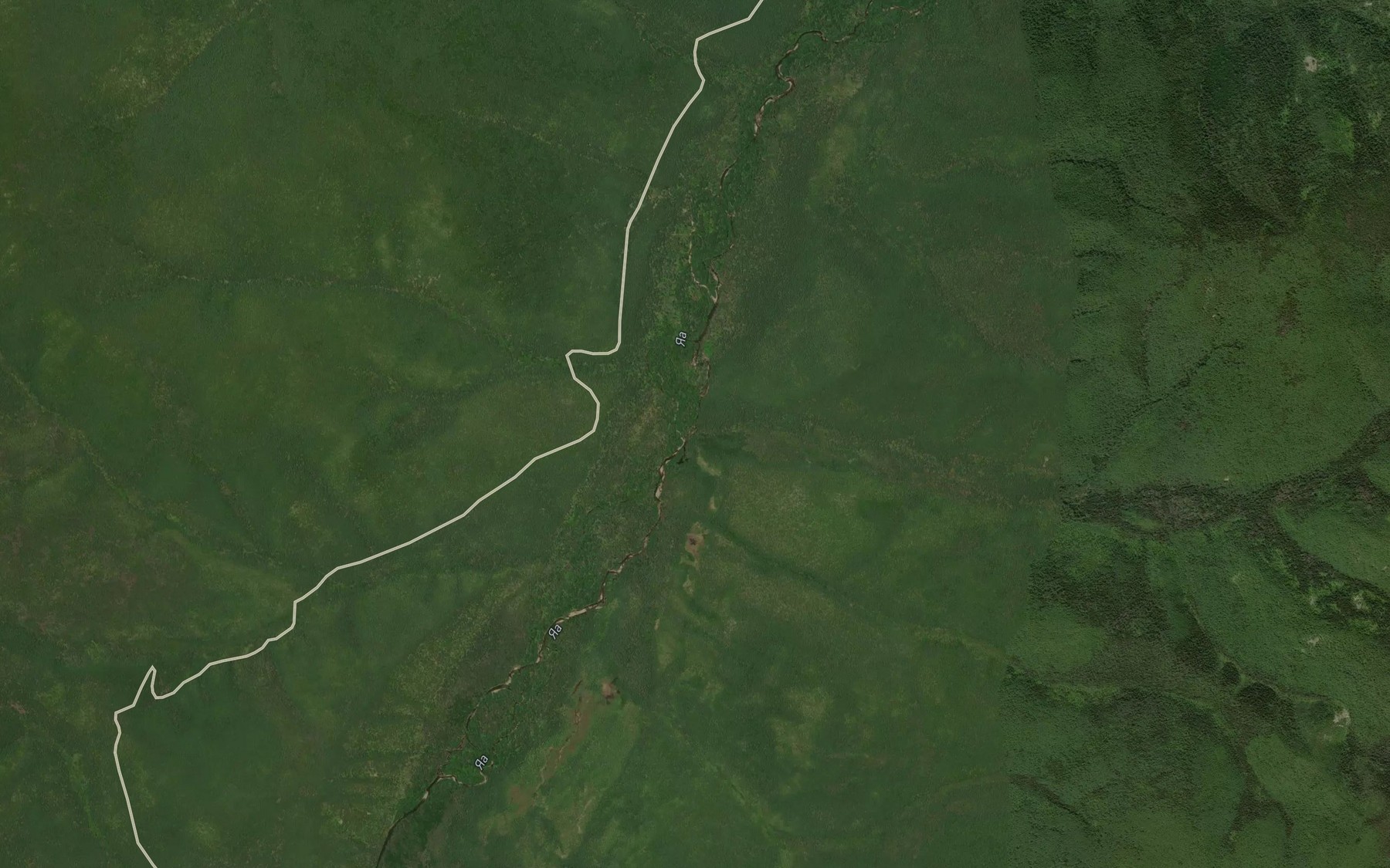 Satellite map of the Malyy Sosedniy