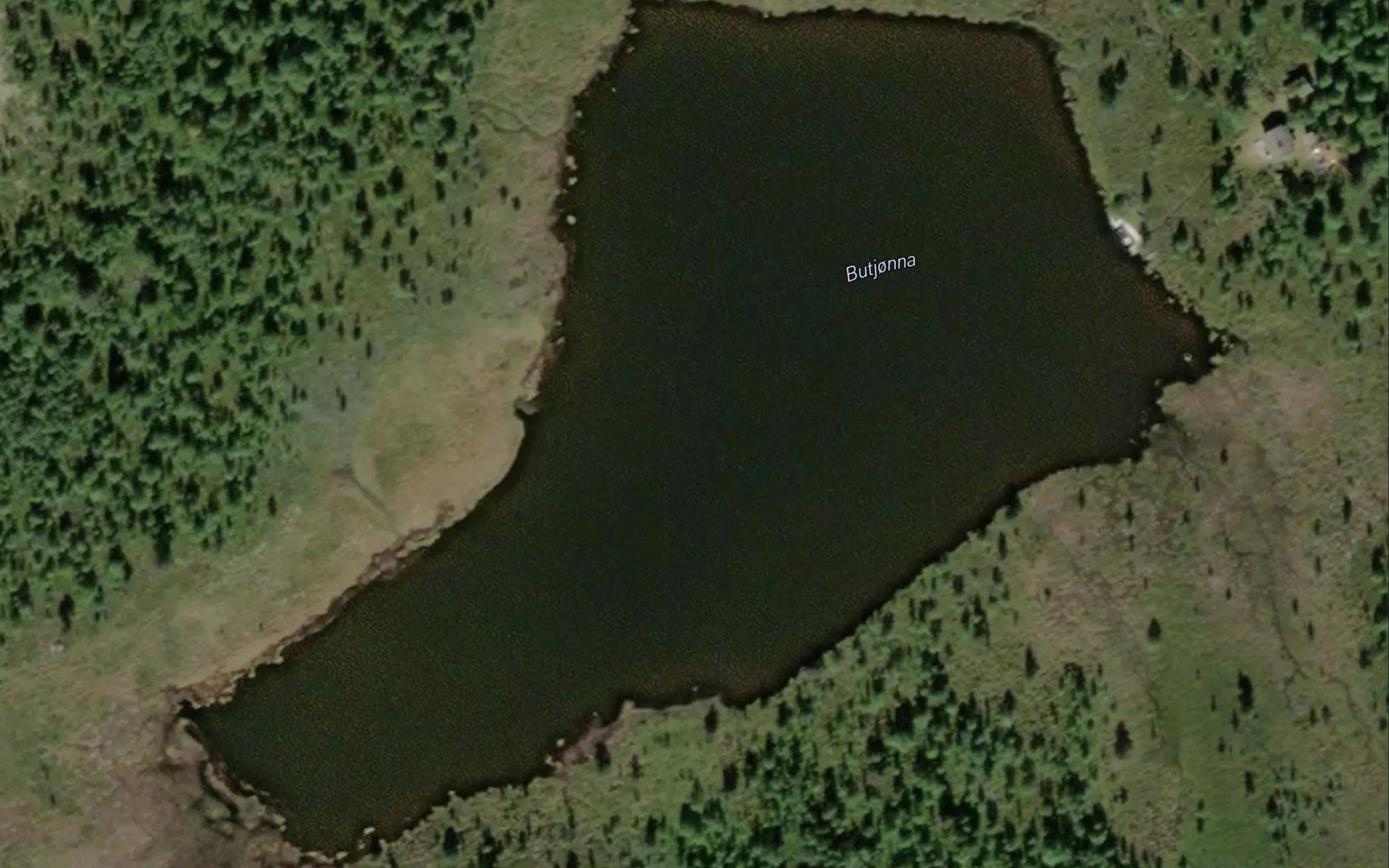 Satellite map of the Butjorn