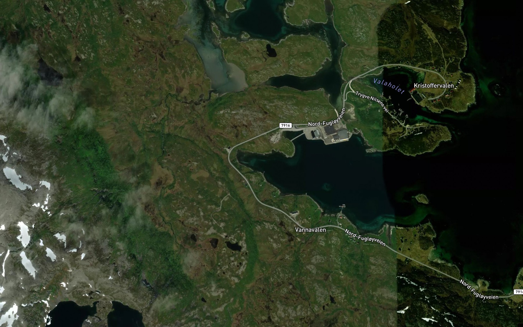 Satellite map of the Valabotn