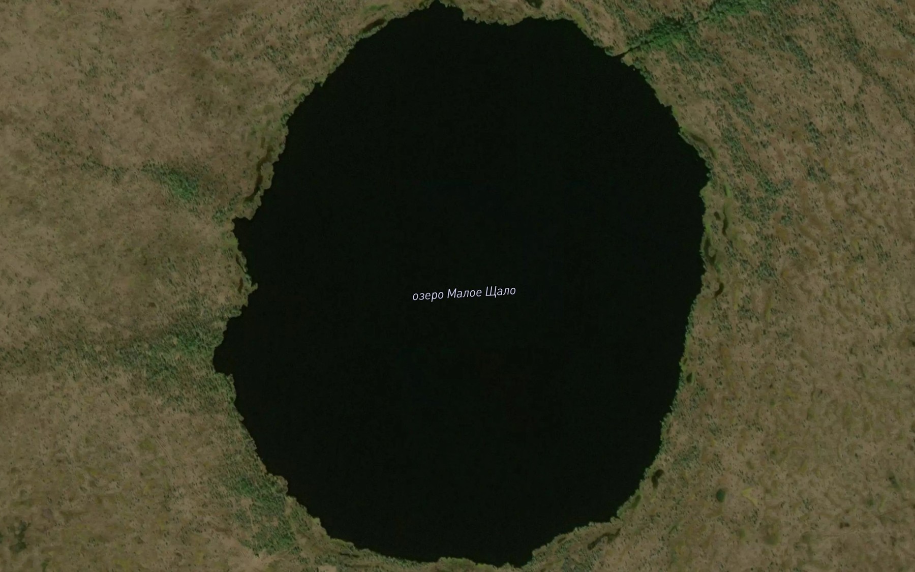 Satellite map of the Ozero Maloye Shchalo