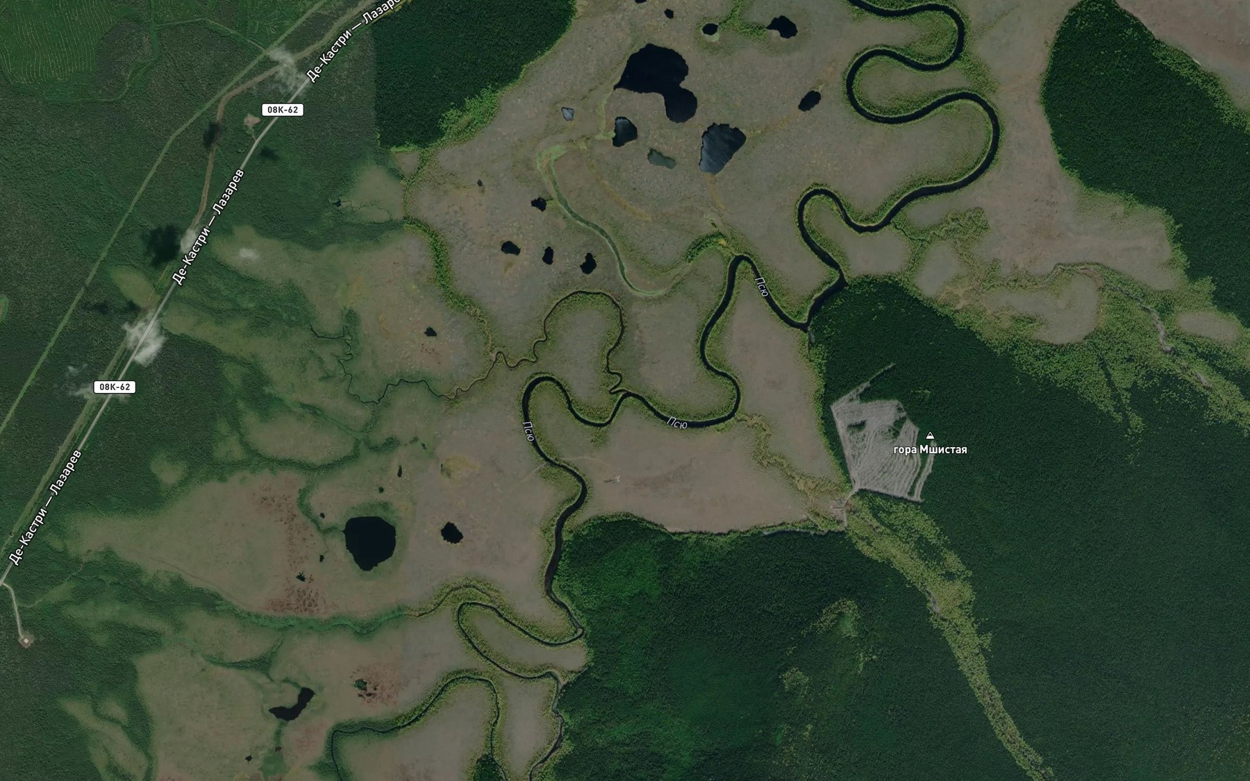 Satellite map of the Klyuch Shimonov
