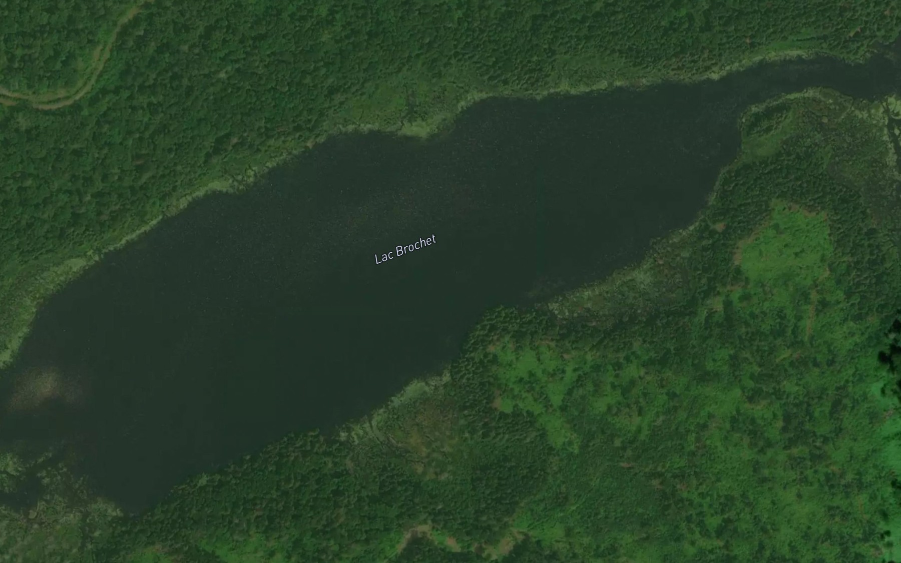 Satellite map of the Lac Brochet