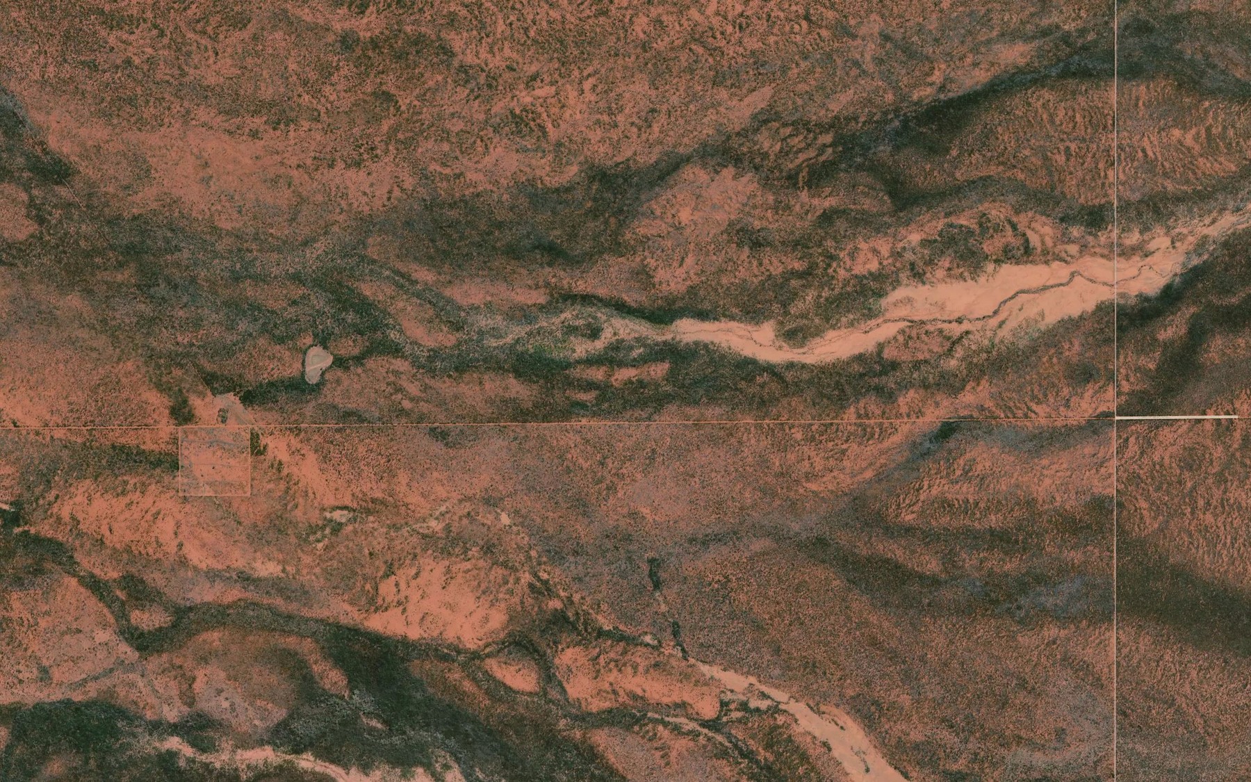 Satellite map of the Burt Creek