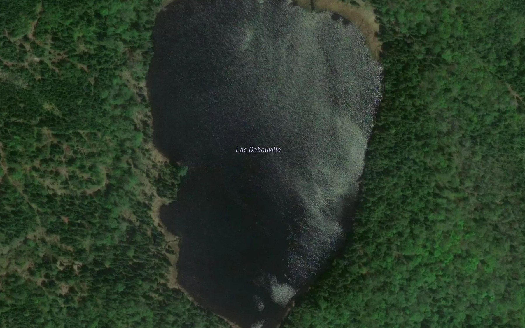 Satellite map of the Lac Dabouville
