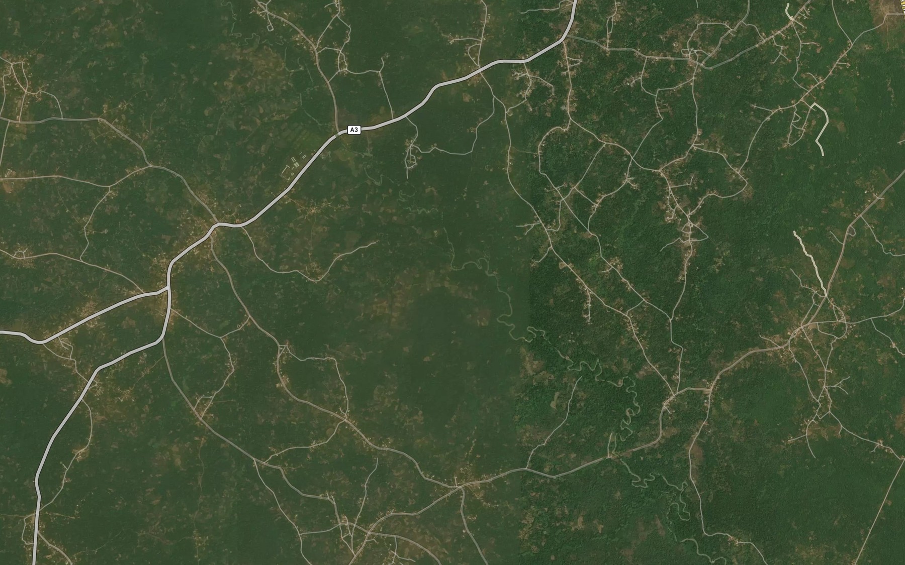 Satellite map of the River Efuru