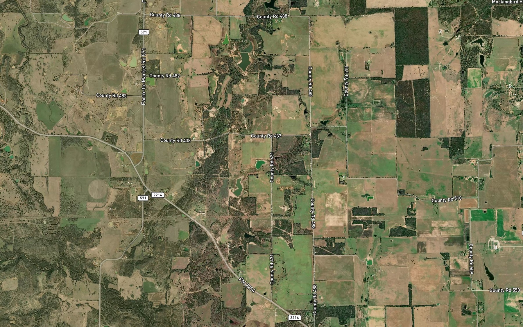 Satellite map of the Pack Lake