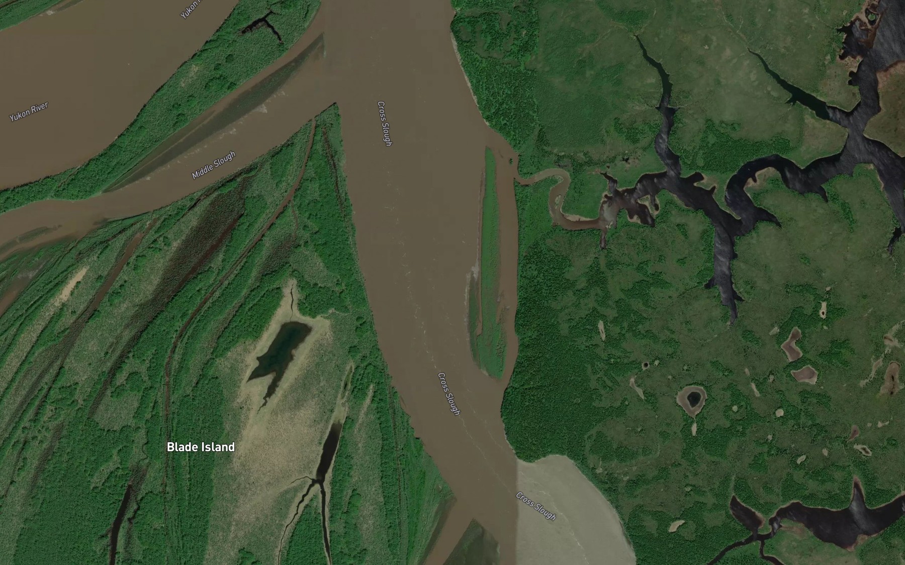 Satellite map of the Cross Slough