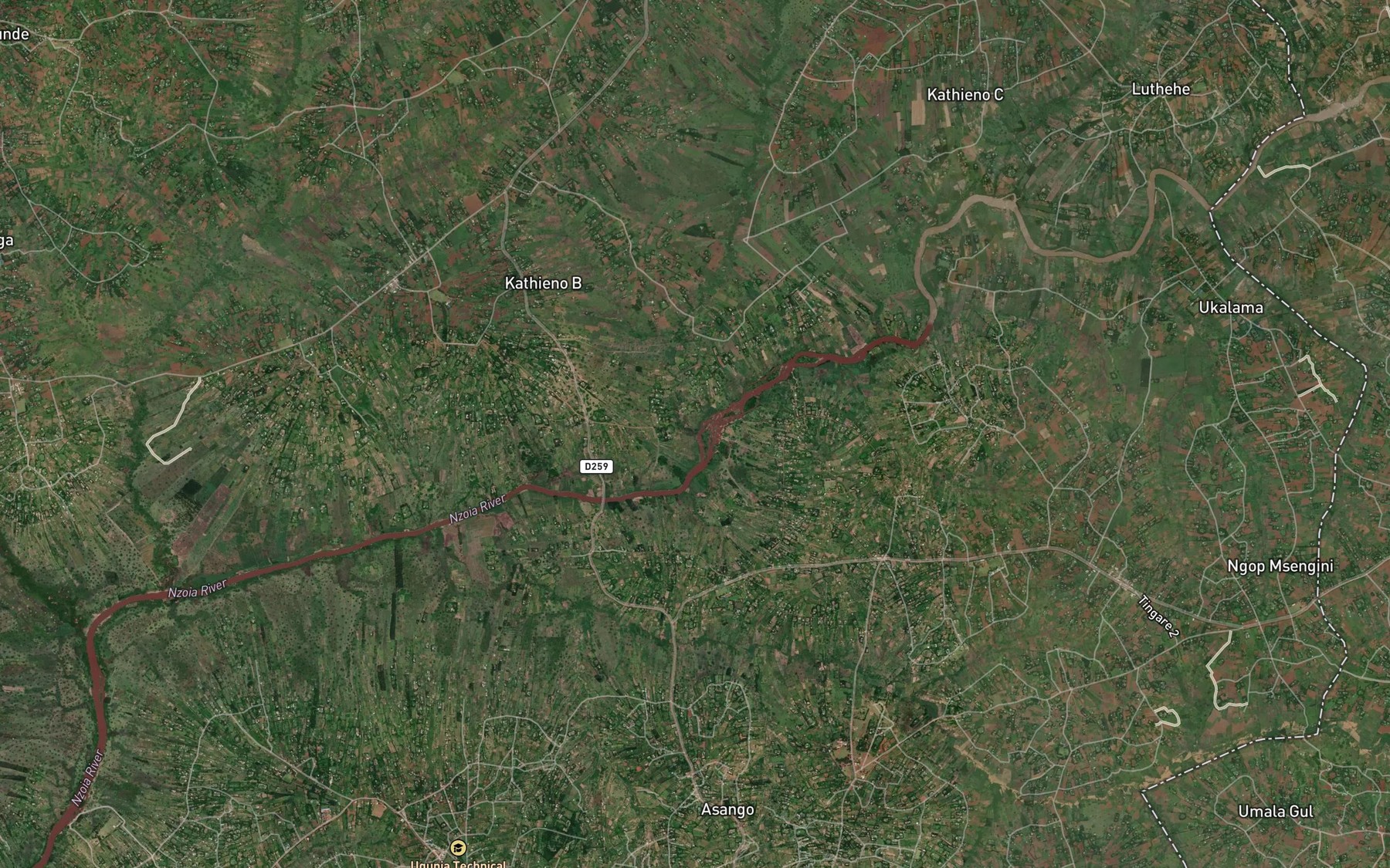 Satellite map of the Linao