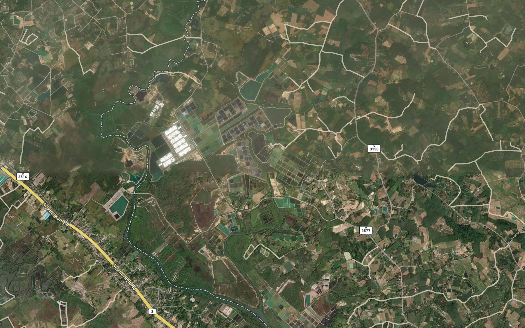 Satellite map of the Khlong Somphot