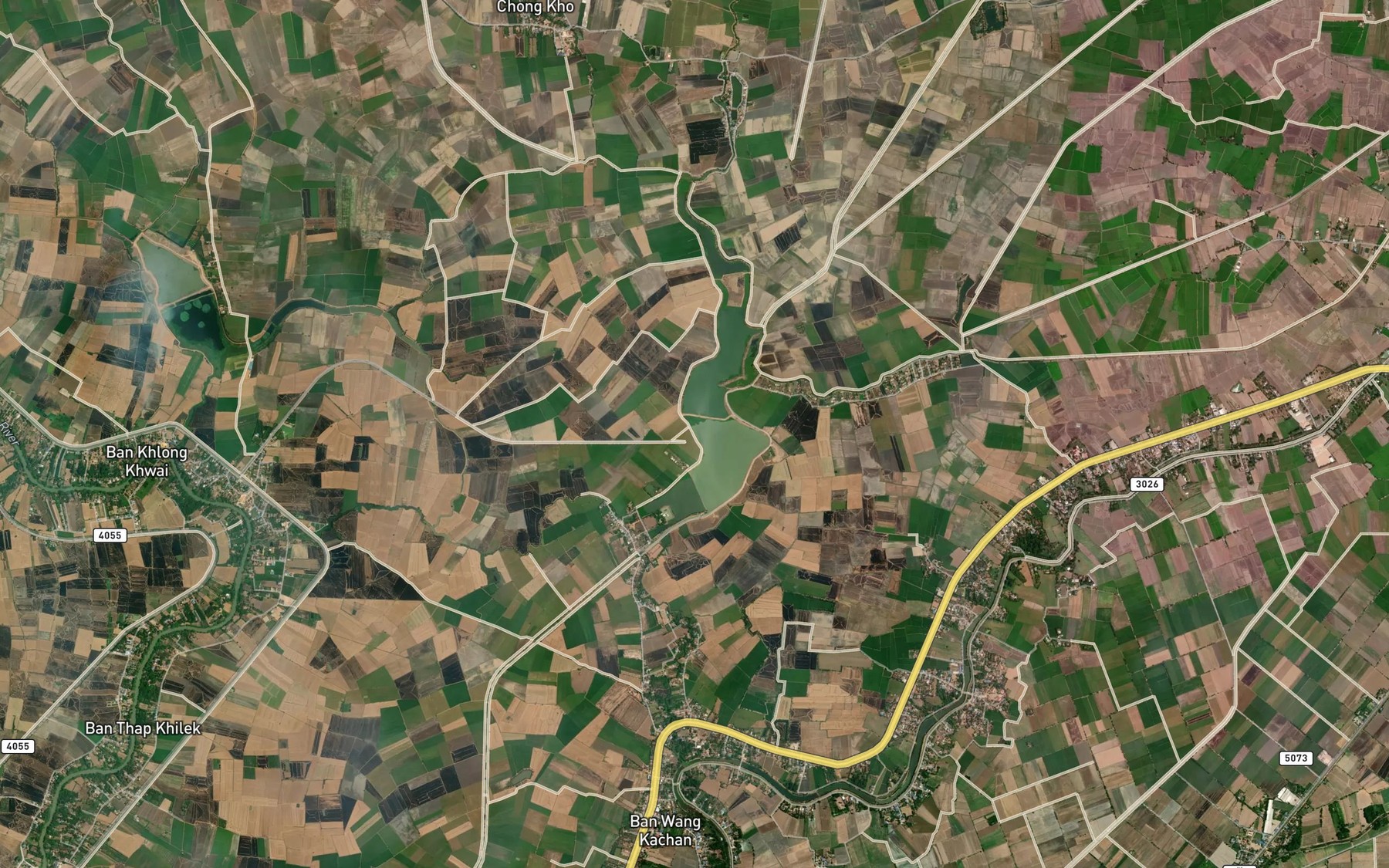 Satellite map of the Khlong Nueng Sai Nueng Sai