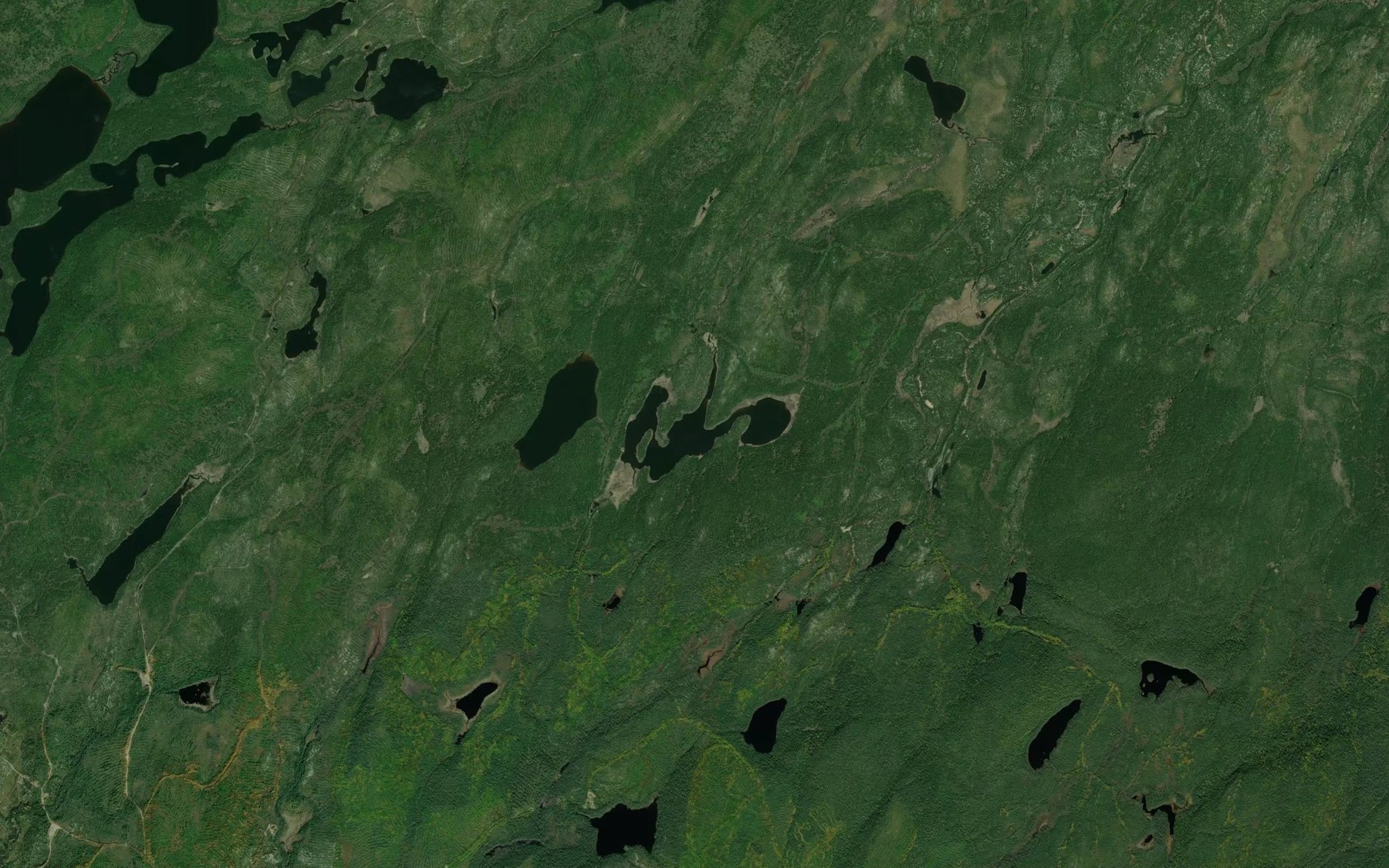 Satellite map of the Lac Kanamekosiwok