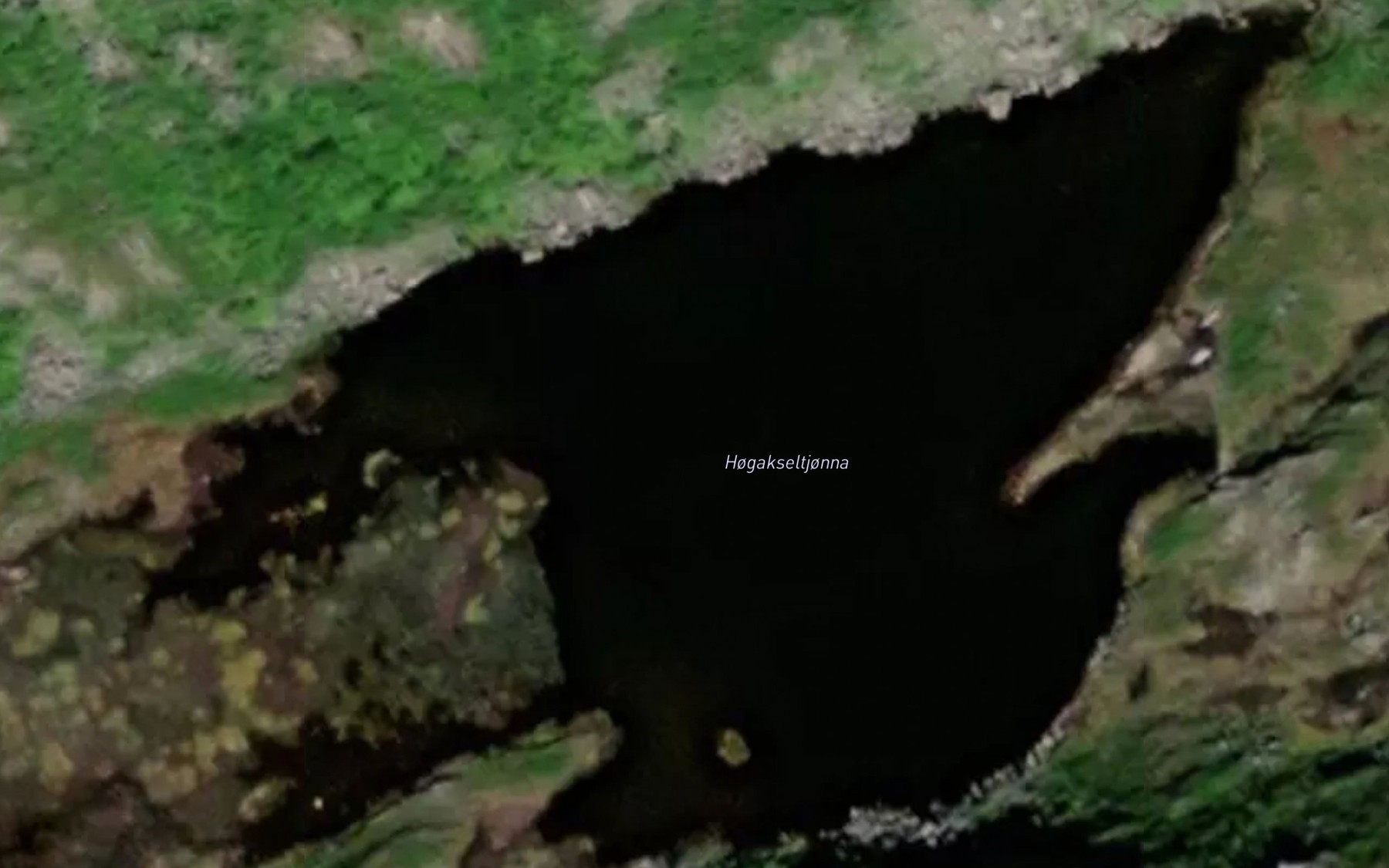 Satellite map of the Hogaksletjorna
