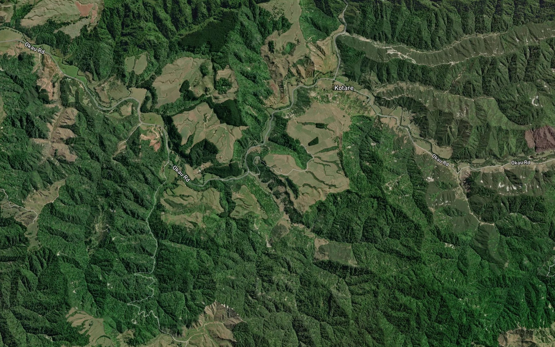 Satellite map of the Paparinga Stream