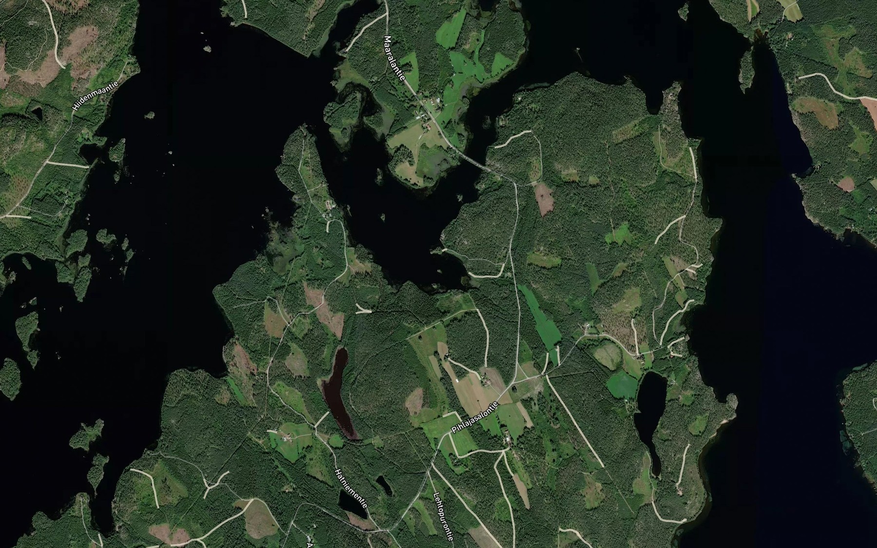 Satellite map of the Hepolahti