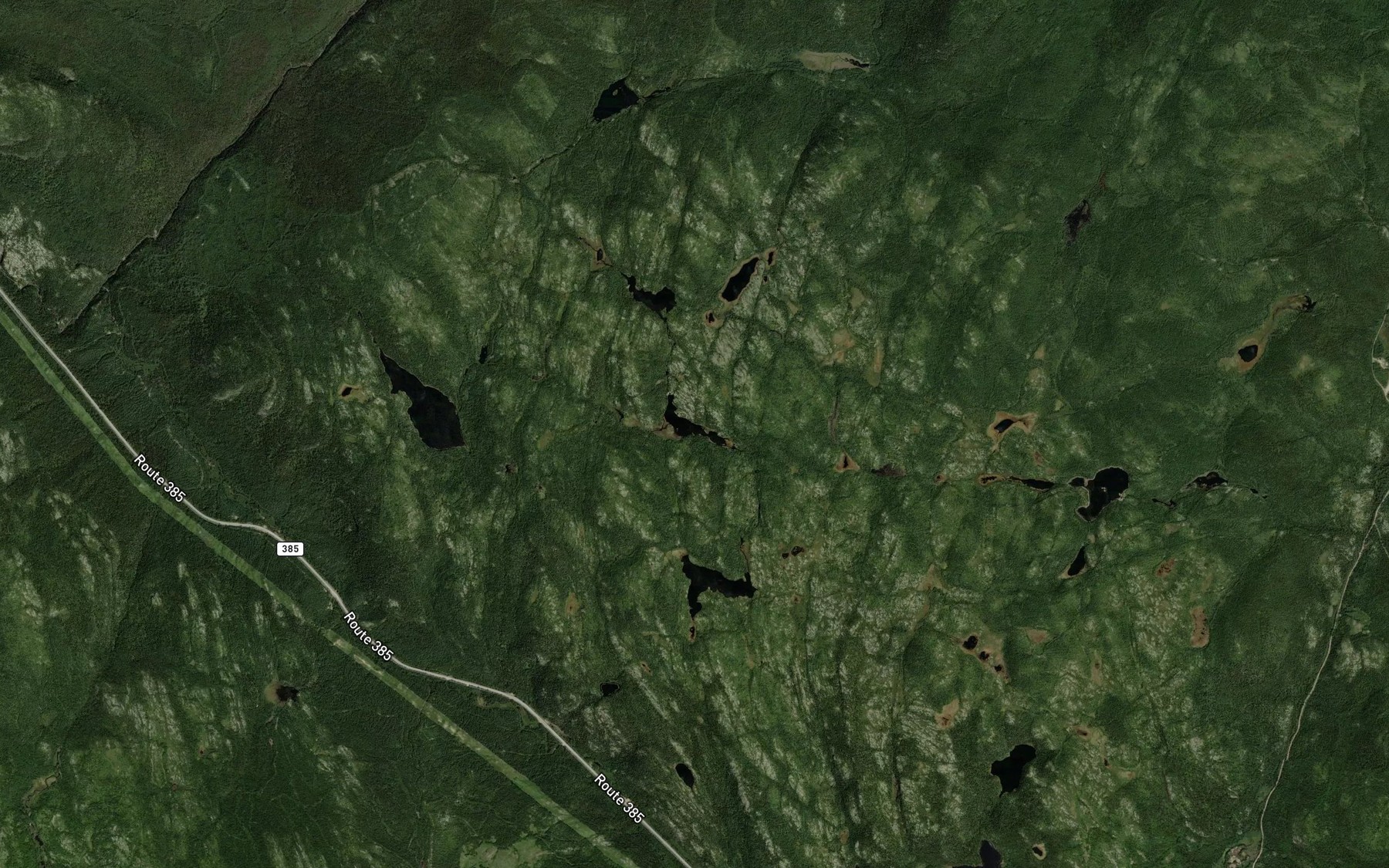 Satellite map of the Lac O'Neil